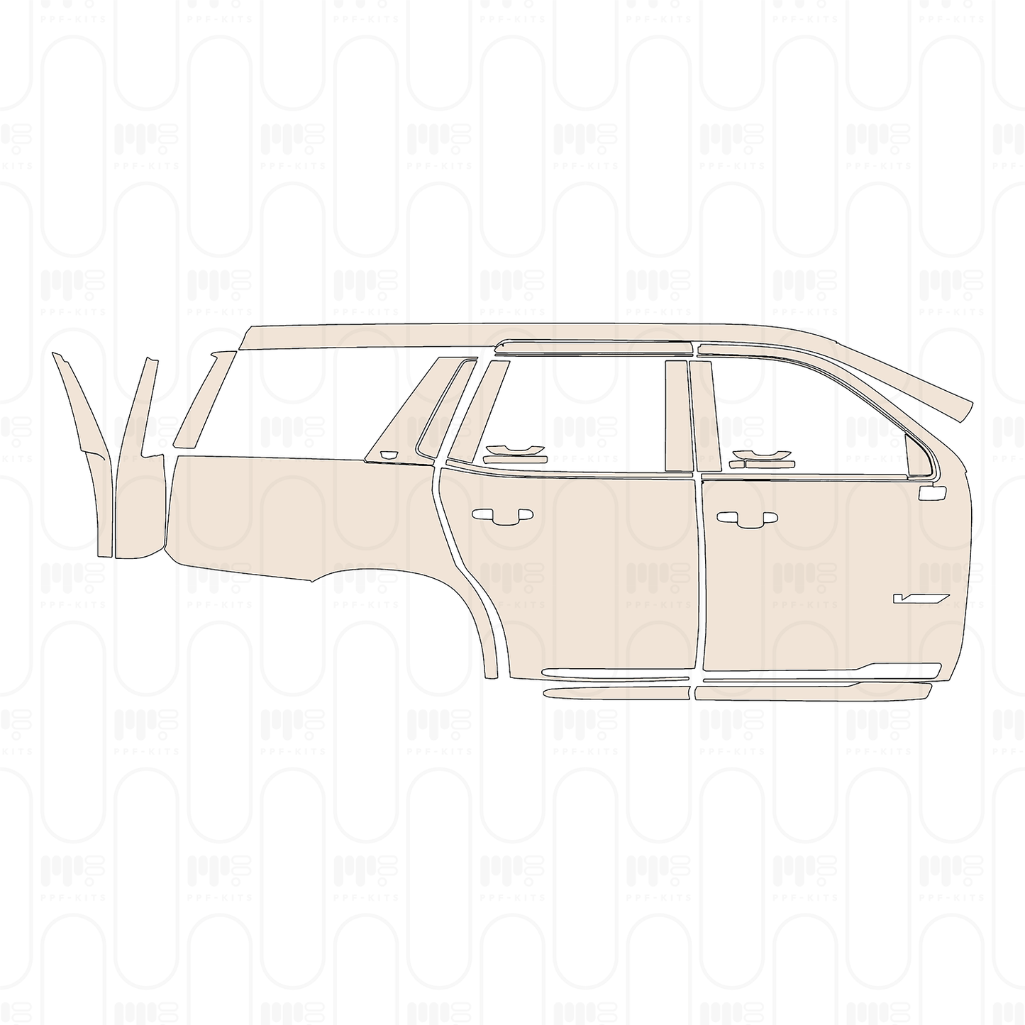 Pre-Cut PPF Cadillac Escalade-V Standard Wheelbase 2023