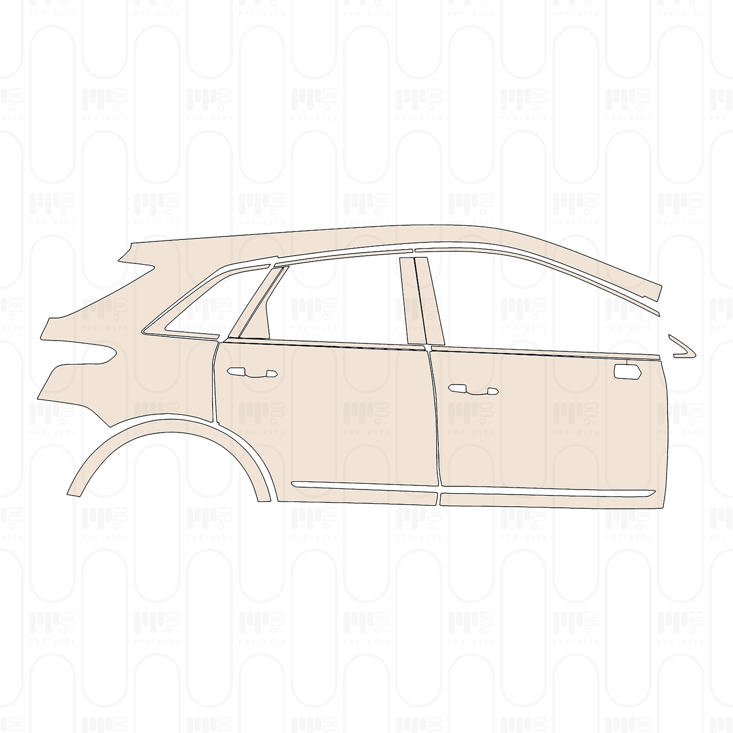 Pre-Cut PPF Cadillac XT5 (CN) 2022