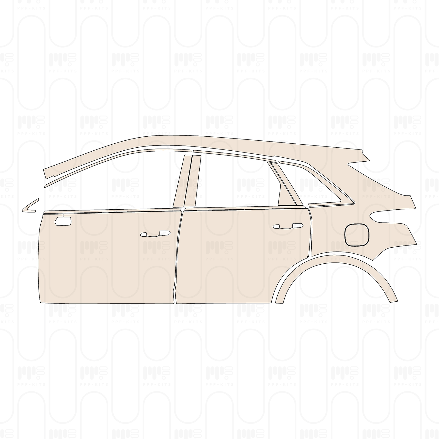 Pre-Cut PPF Cadillac XT5 (CN) 2022