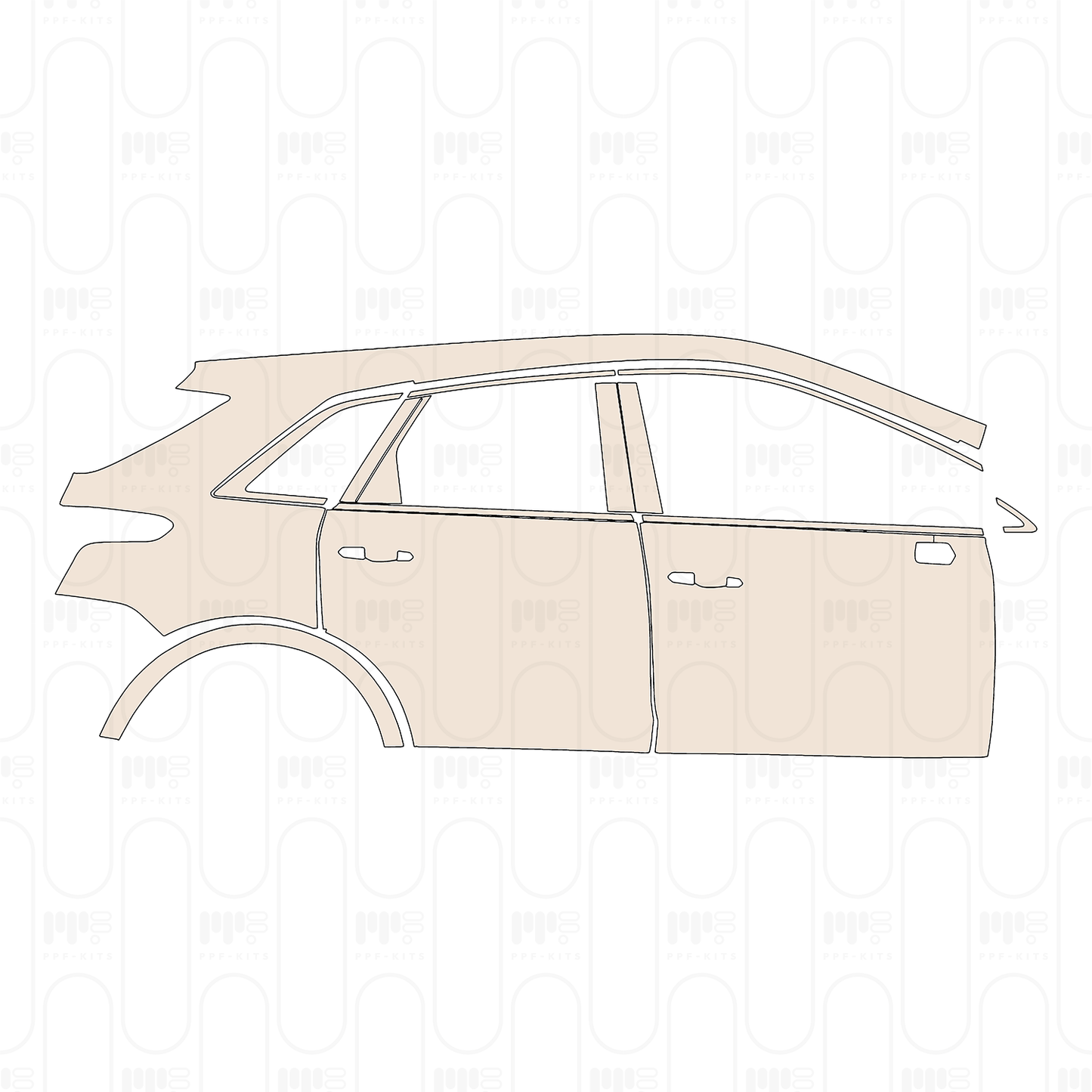 Pre-Cut PPF Cadillac XT5 (CN) 2022