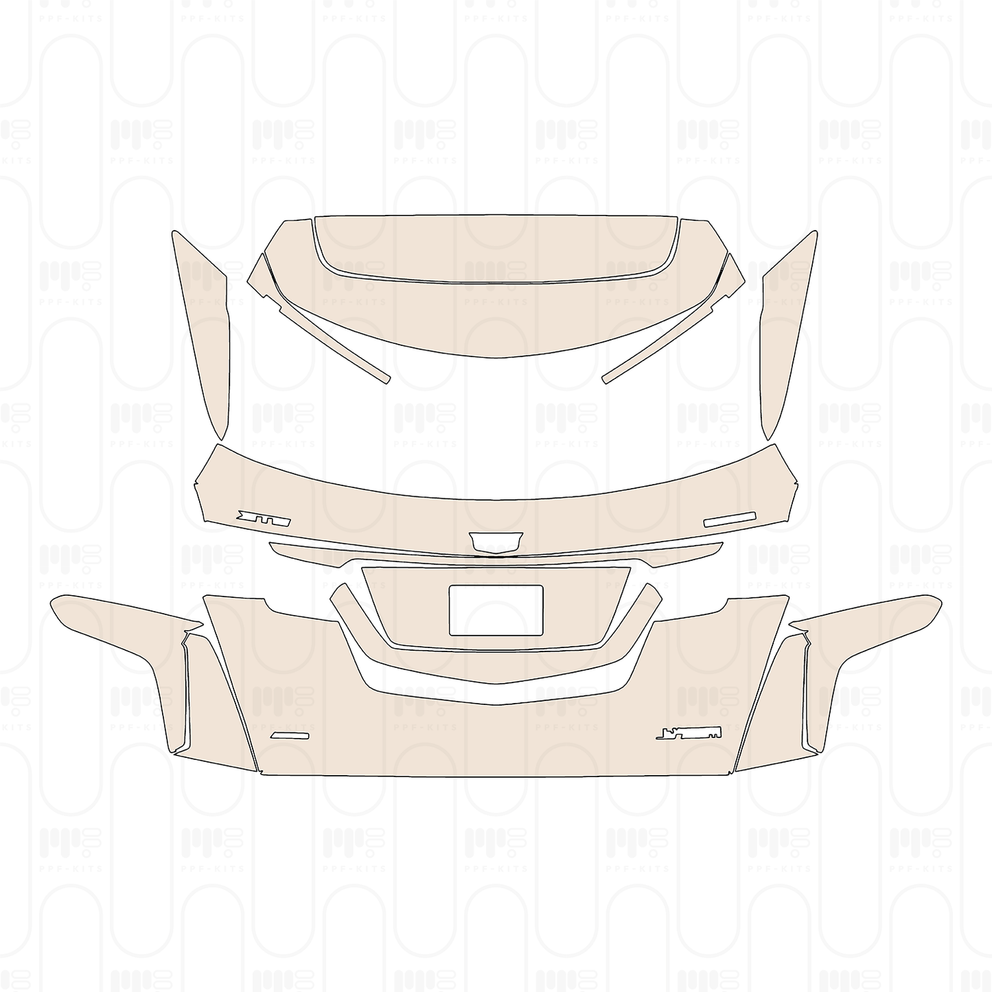 Pre-Cut PPF Cadillac XT5 (CN) 2022