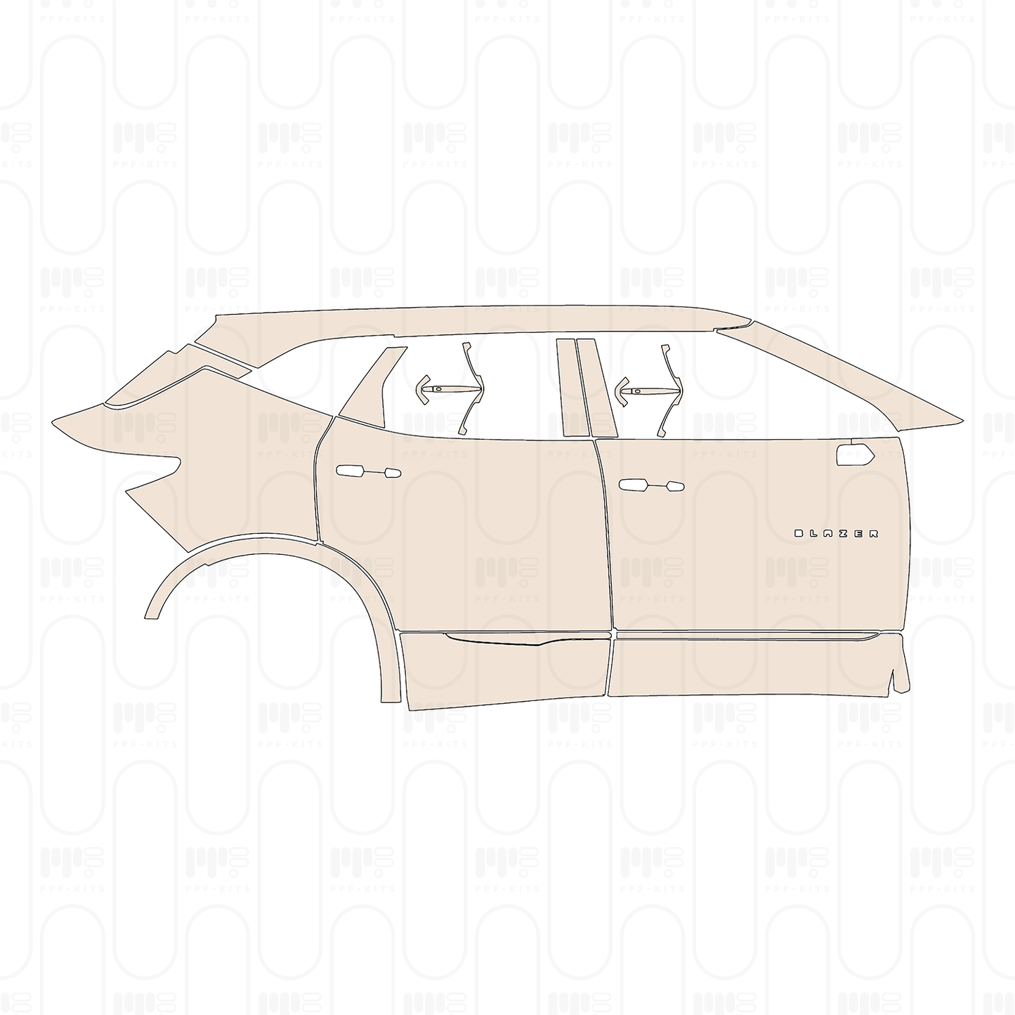 Pre-Cut PPF Chevrolet Blazer LT 2023