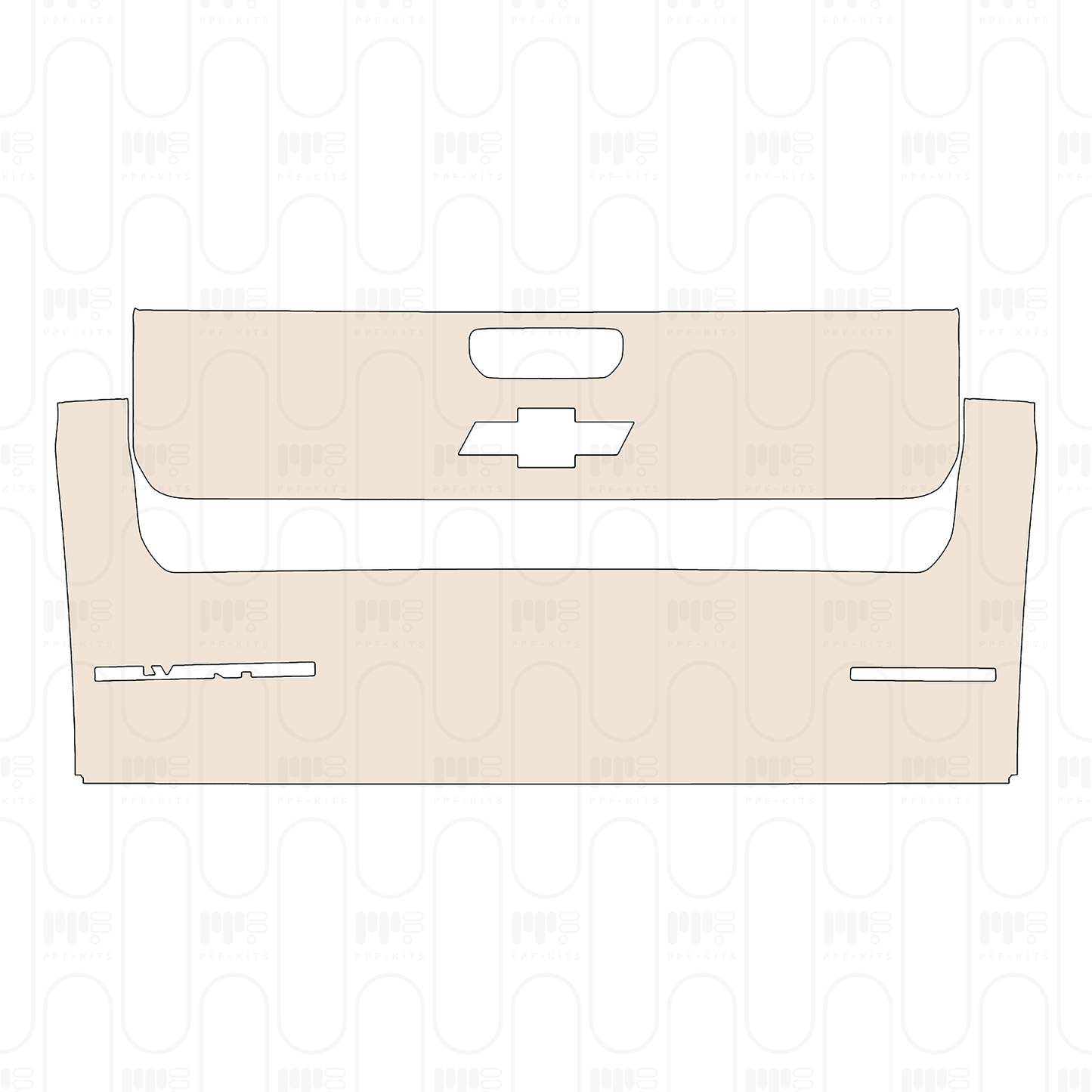 Pre-Cut PPF Chevrolet Silverado 1500 Custom 2022