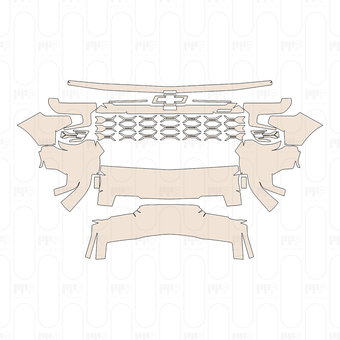 Pre-Cut PPF Chevrolet Silverado 1500 ZR2 2022