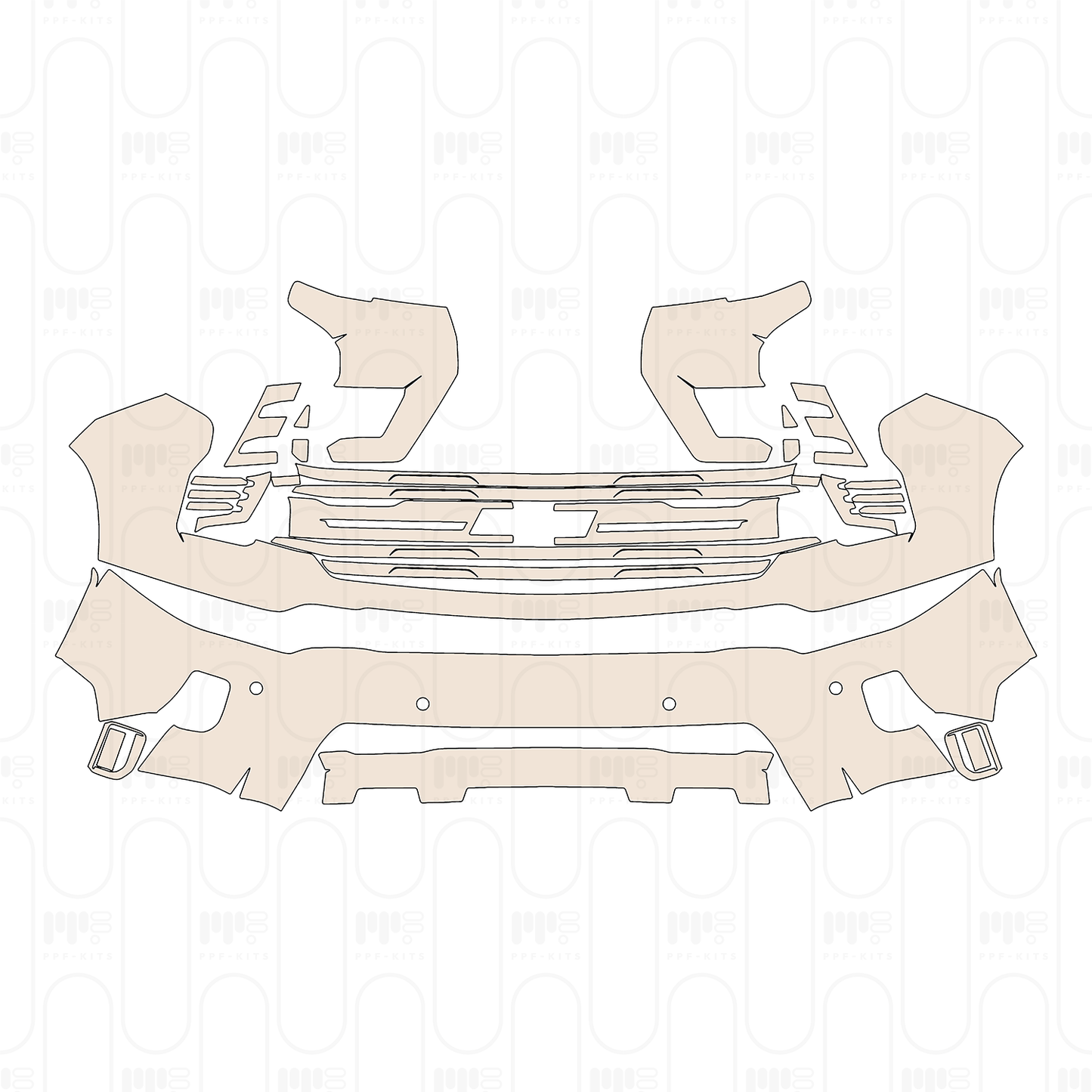 Pre-Cut PPF Chevrolet Silverado HD 2500 HD LTZ 2024