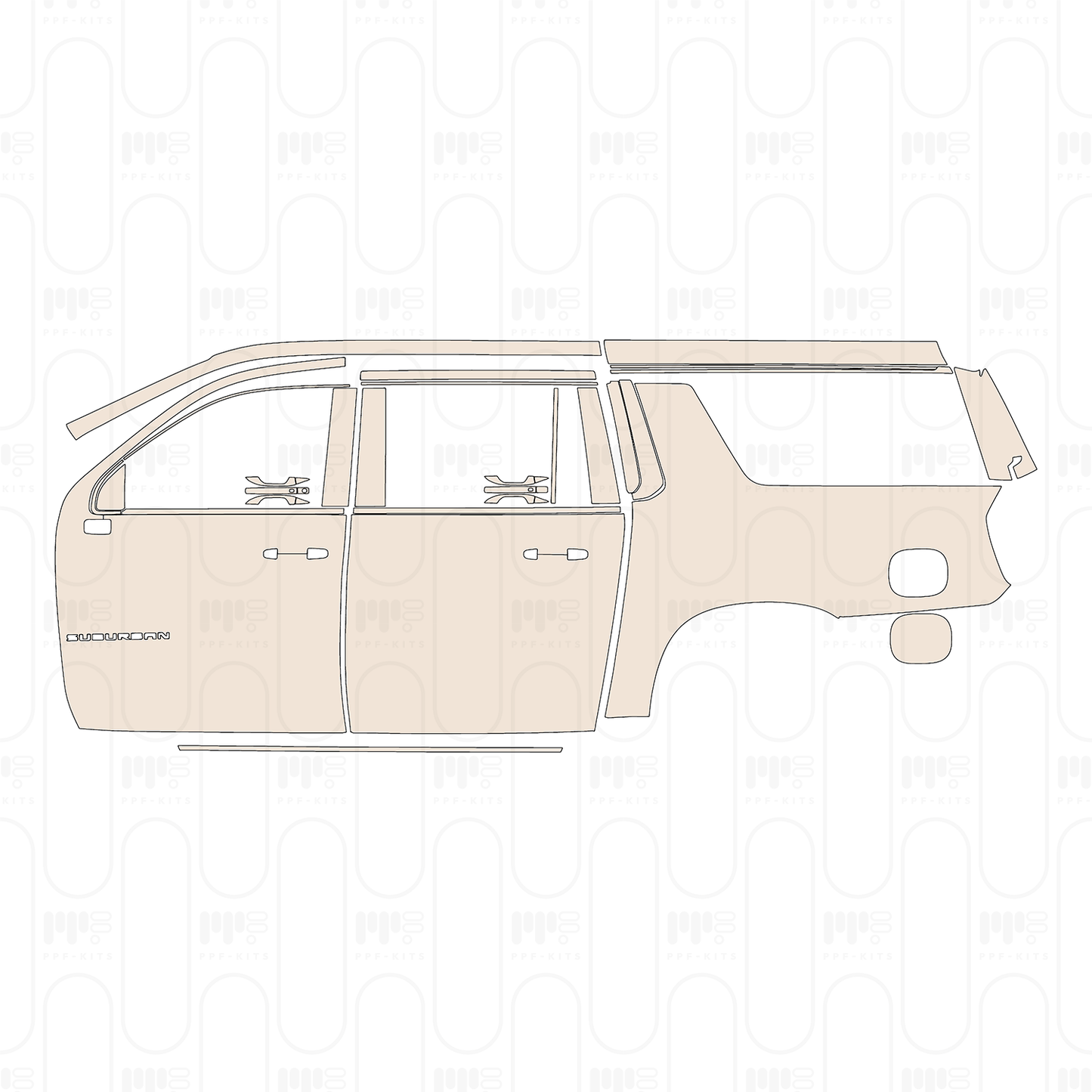 Pre-Cut PPF Chevrolet Suburban LS 2022