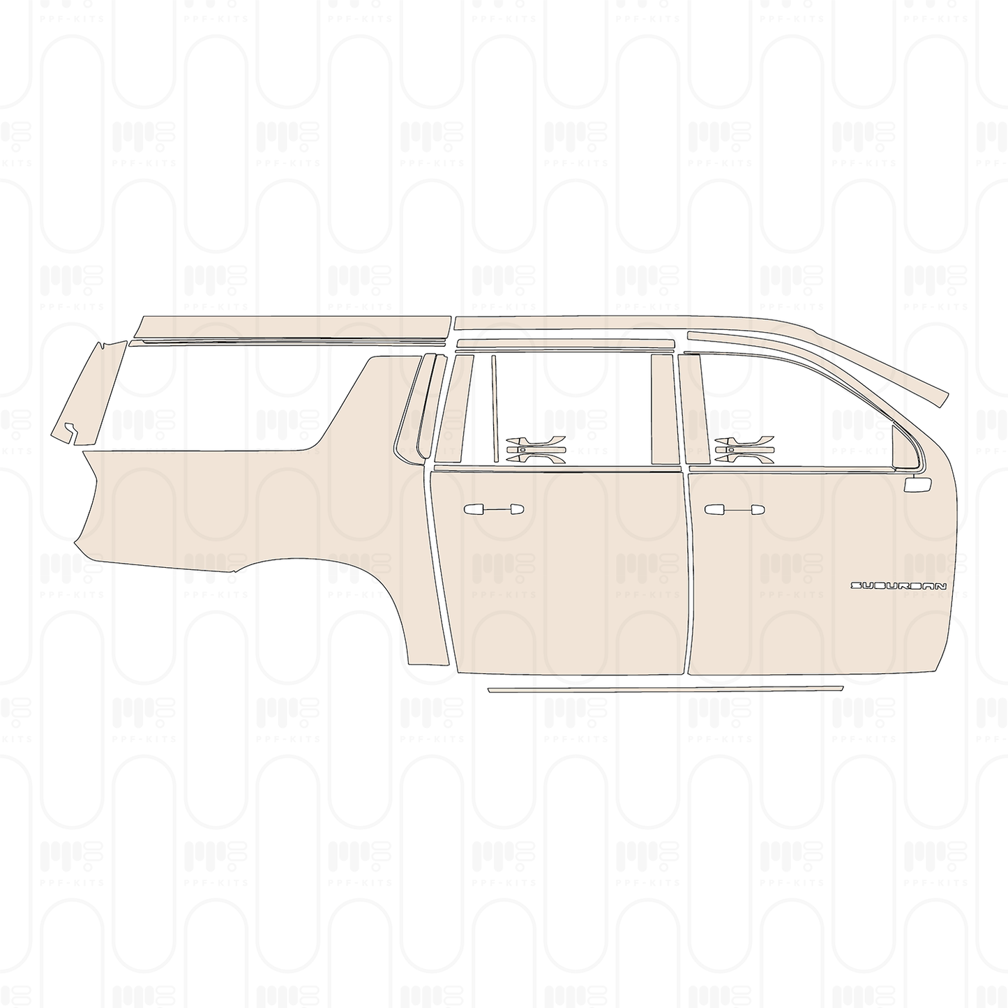 Pre-Cut PPF Chevrolet Suburban LS 2022