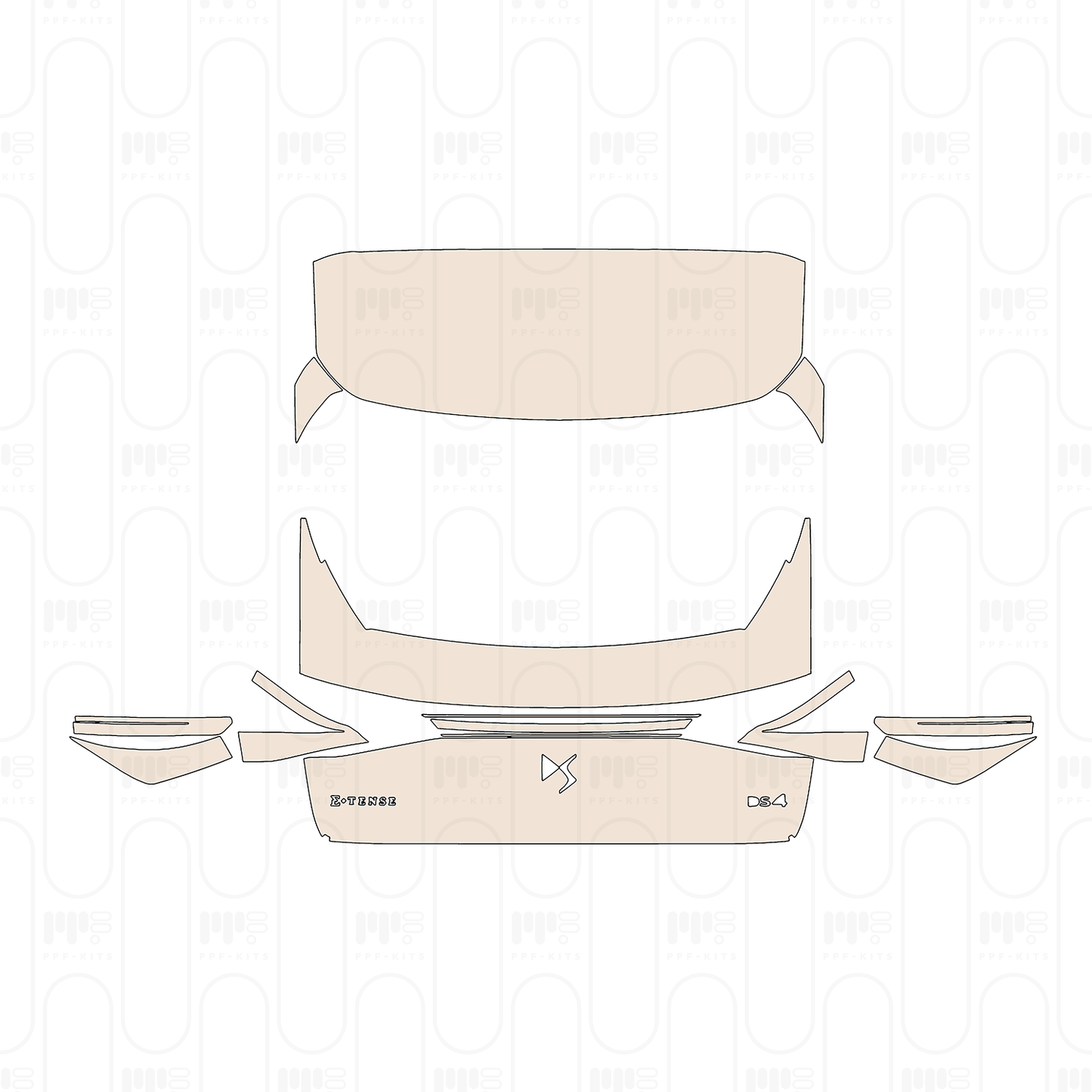 Pre-Cut PPF DS Automobiles DS 4 2023