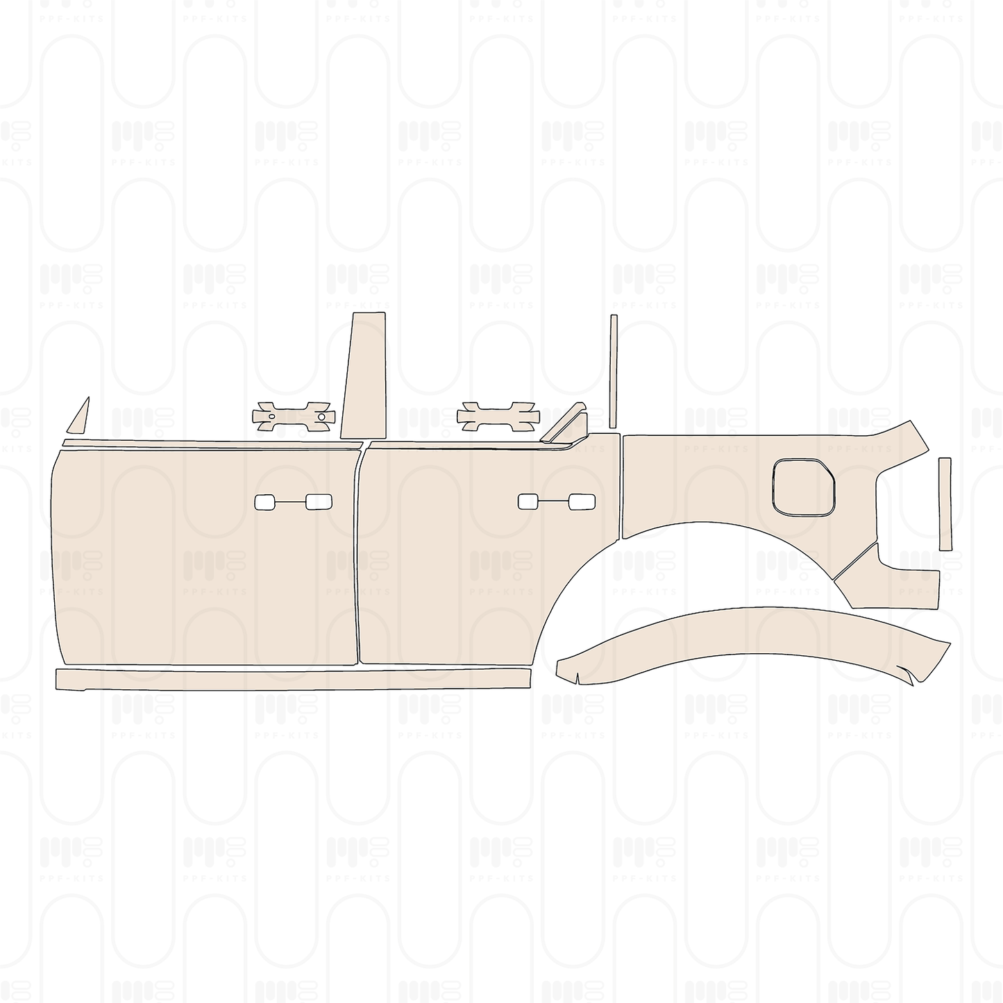 Pre-Cut PPF Ford Bronco 4 Door Big Bend 2022