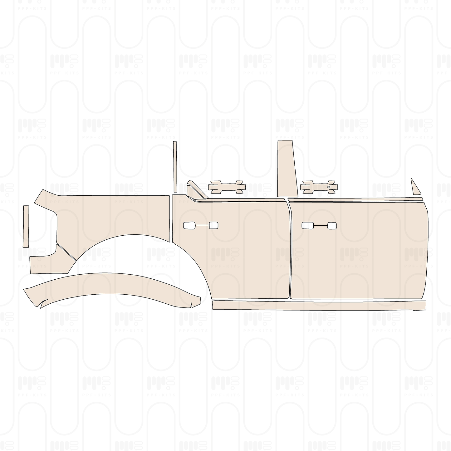 Pre-Cut PPF Ford Bronco 4 Door Big Bend 2022