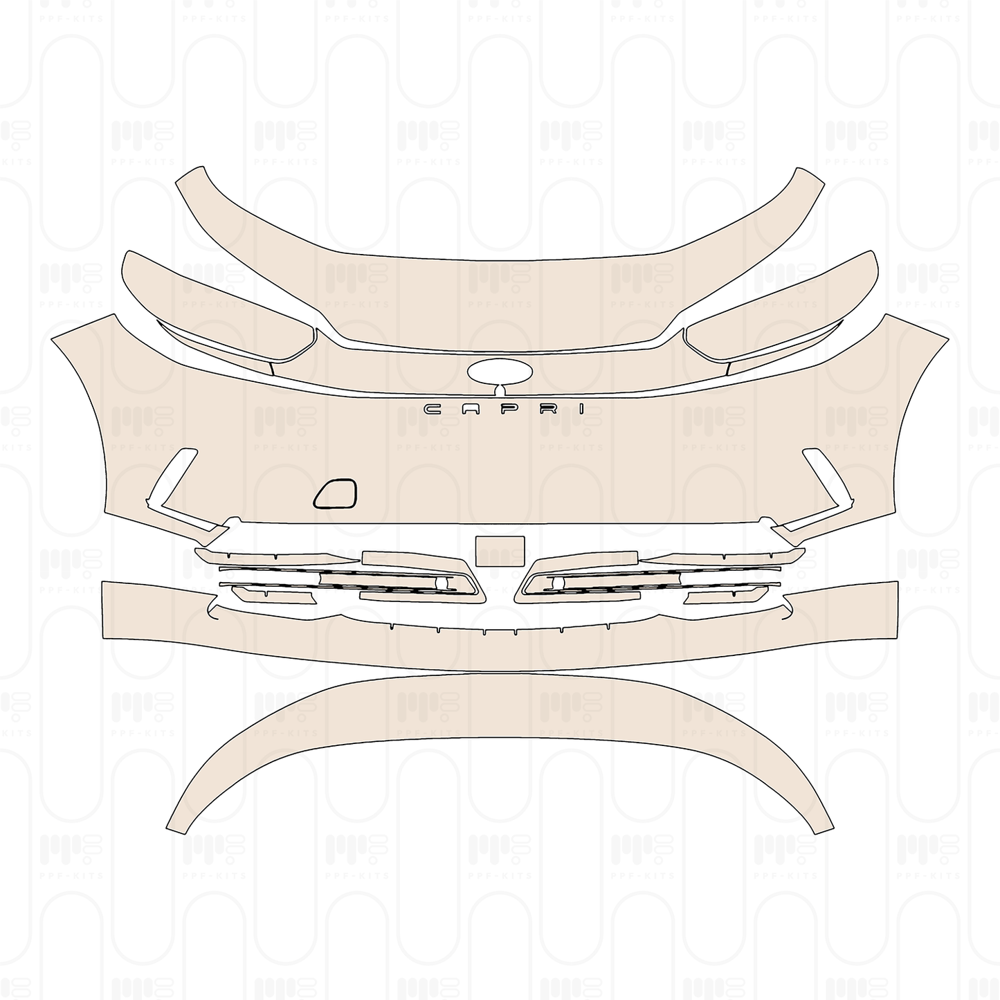 Pre-Cut PPF Ford Capri (EU) Select 2024