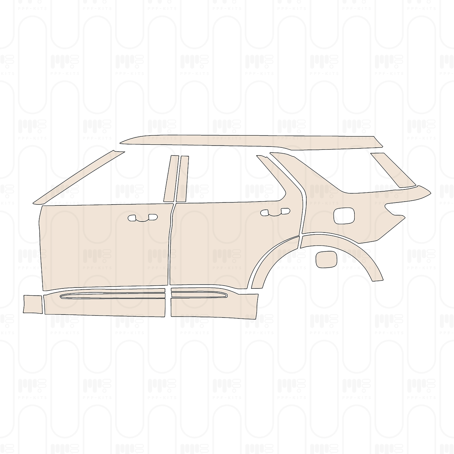 Pre-Cut PPF Ford Explorer (CN) 2022