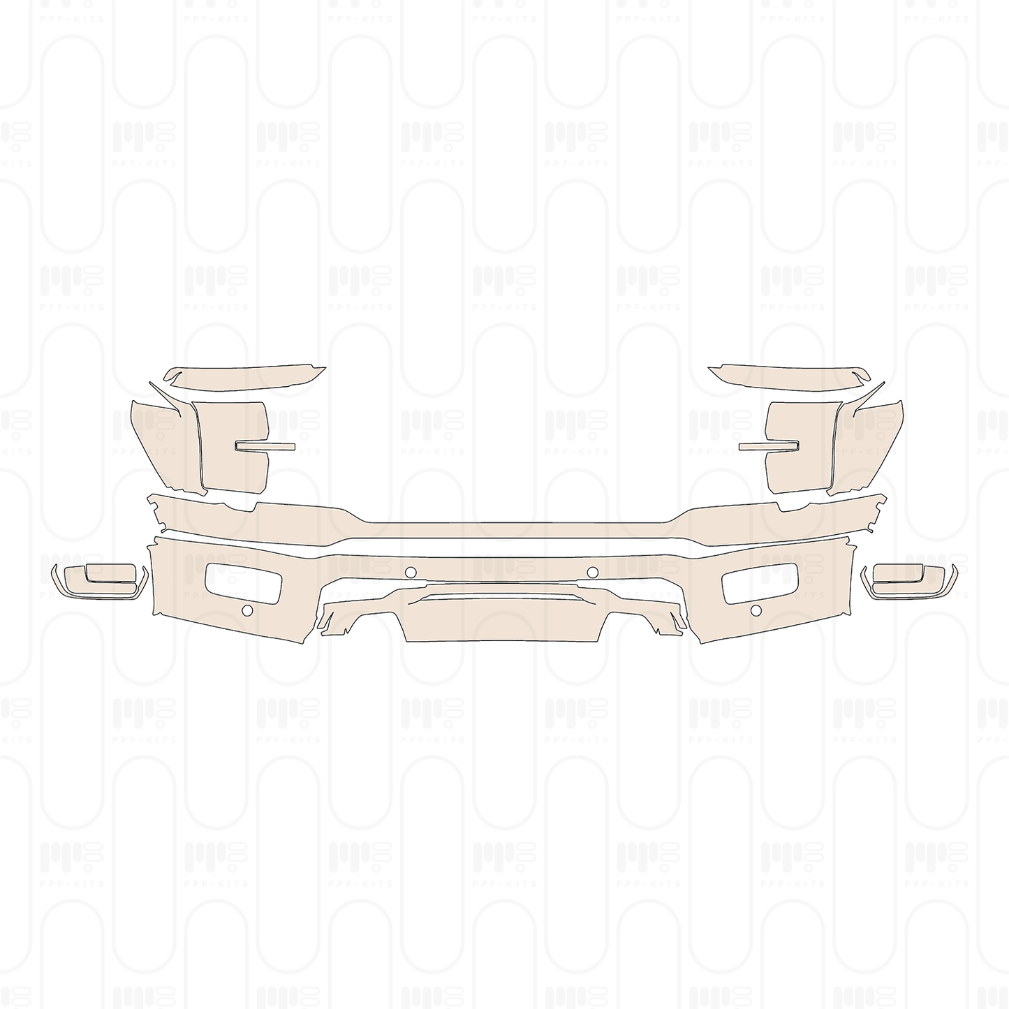 Pre-Cut PPF Ford F-150 SuperCrew Lariat 2024