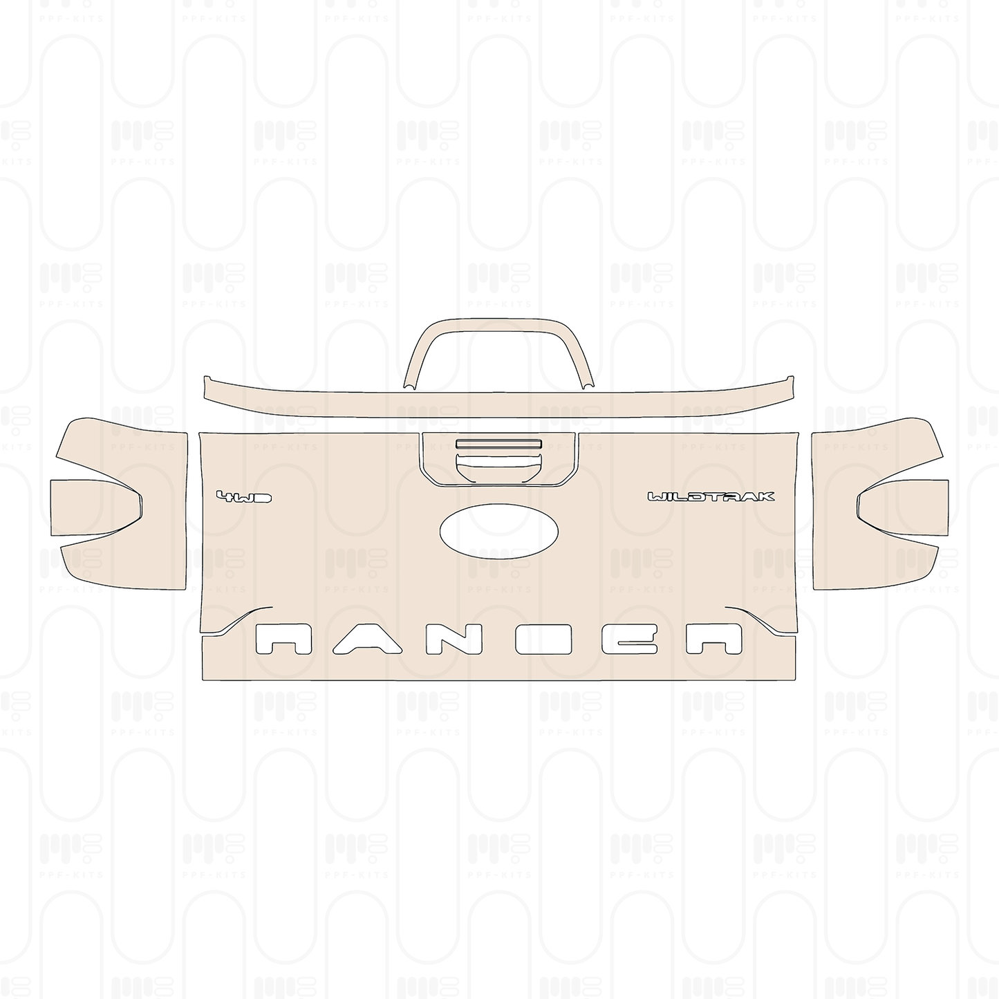 Pre-Cut PPF Ford Ranger (SEA) Wildtrak 2023