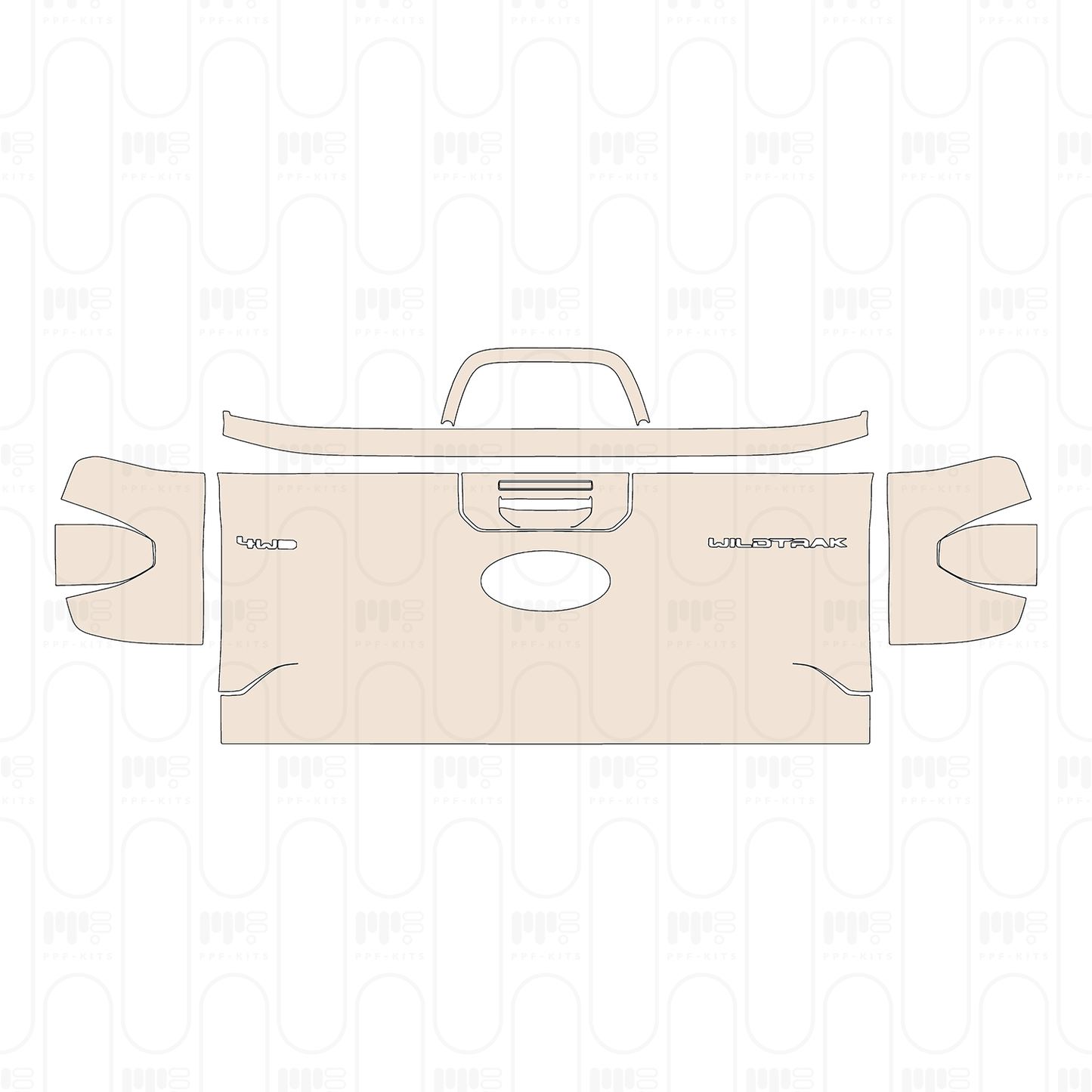 Pre-Cut PPF Ford Ranger (SEA) Wildtrak 2023
