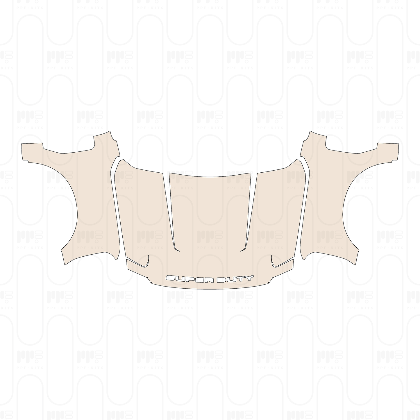 Pre-Cut PPF Ford Super Duty F-350 Crew Cab Lariat 2023