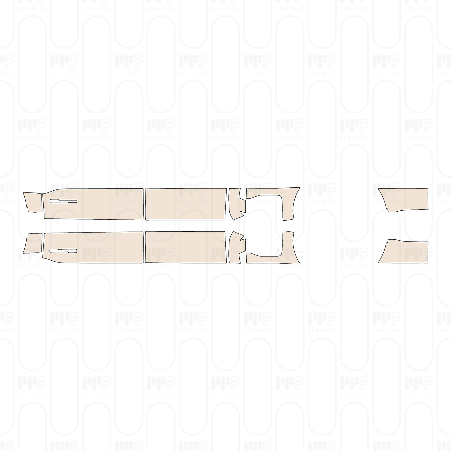 Pre-Cut PPF Ford Super Duty F-350 Crew Cab Lariat 2023