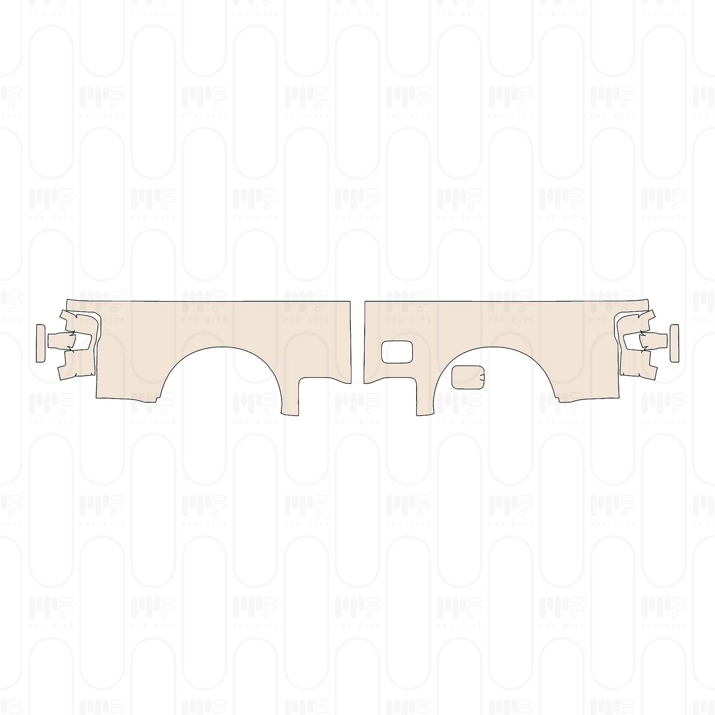 Pre-Cut PPF Ford Super Duty F-350 Crew Cab Lariat 2023
