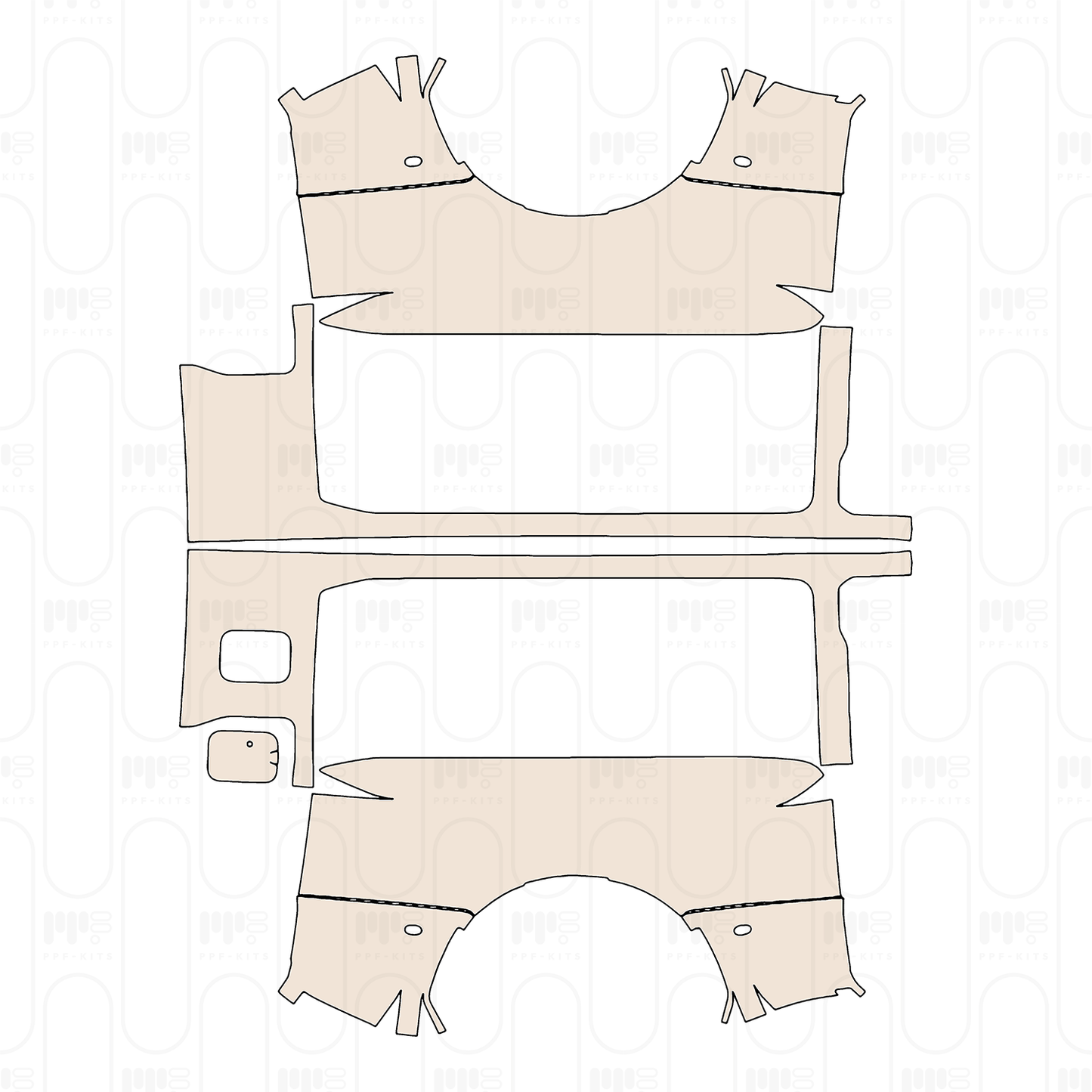 Pre-Cut PPF Ford Super Duty F-450 King Ranch 2024