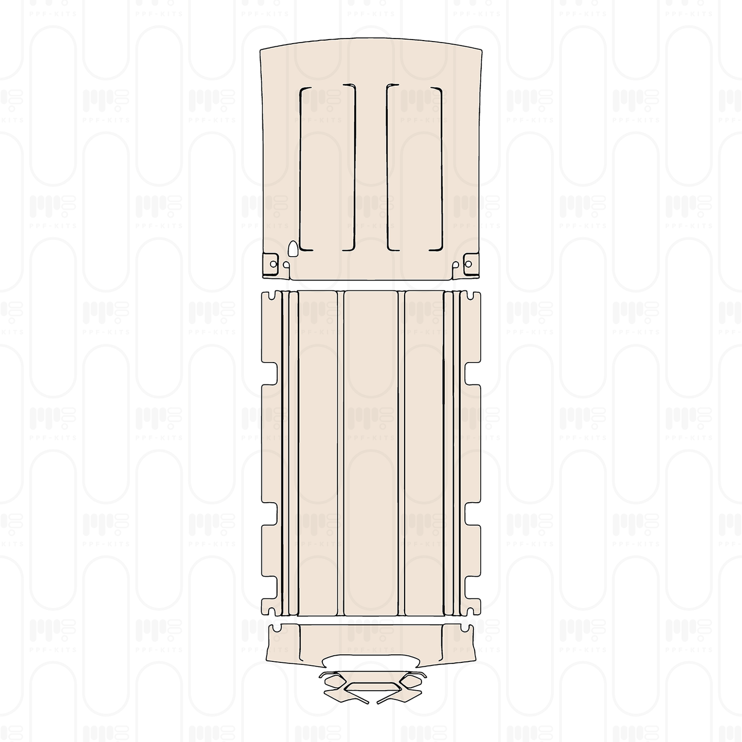 Pre-Cut PPF Ford Transit (US) Medium Roof Long 2022