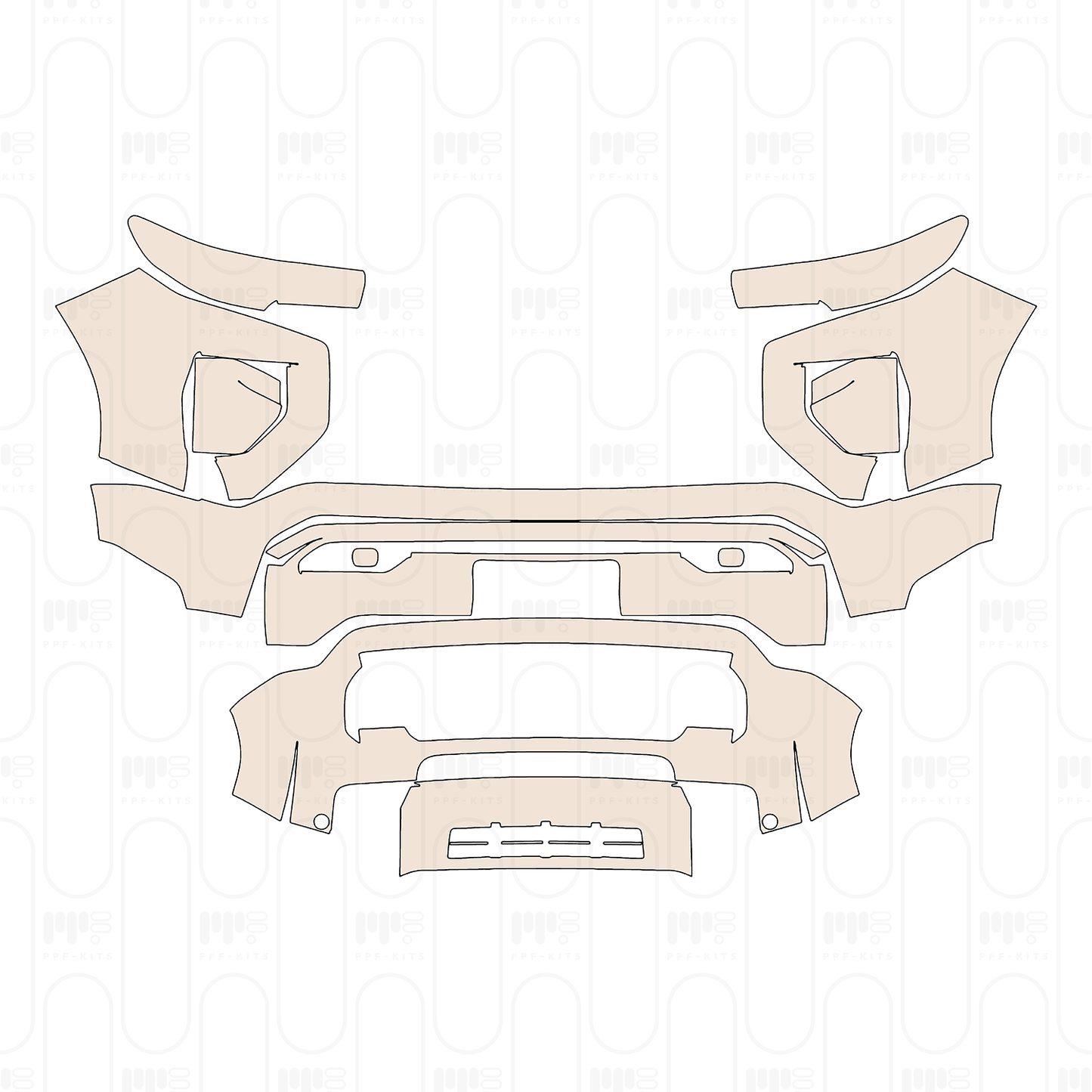 Pre-Cut PPF GMC Canyon AT4 2024