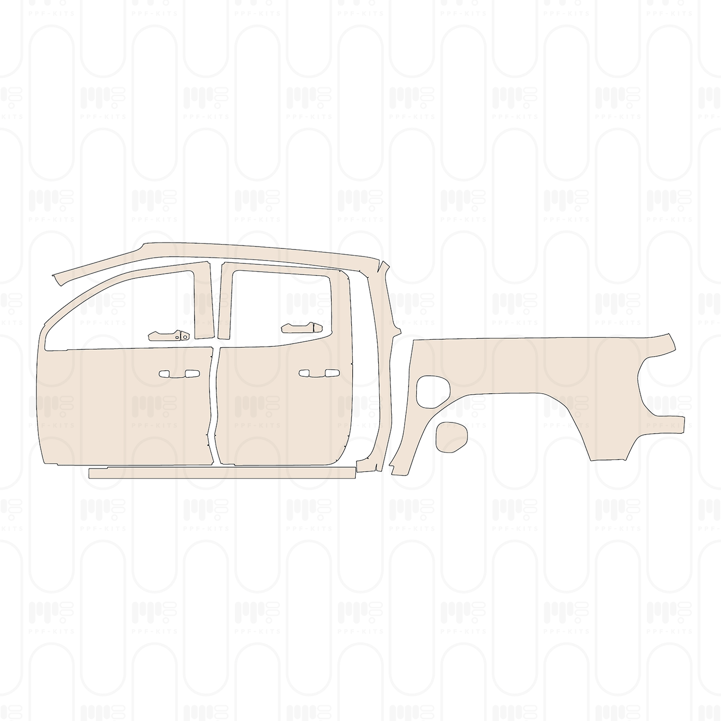 Pre-Cut PPF GMC Canyon AT4 2024