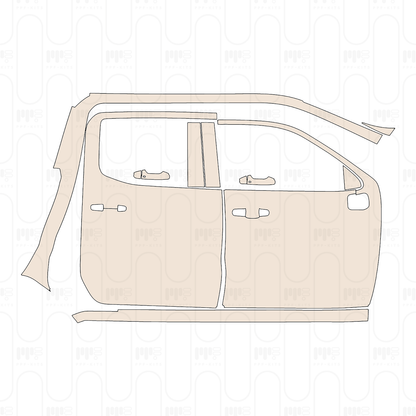 Pre-Cut PPF GMC Sierra 1500 Crew Cab ELEVATION 2022
