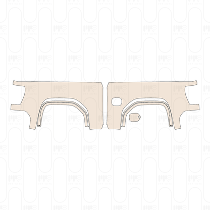 Pre-Cut PPF GMC Sierra 1500 Crew Cab ELEVATION 2022