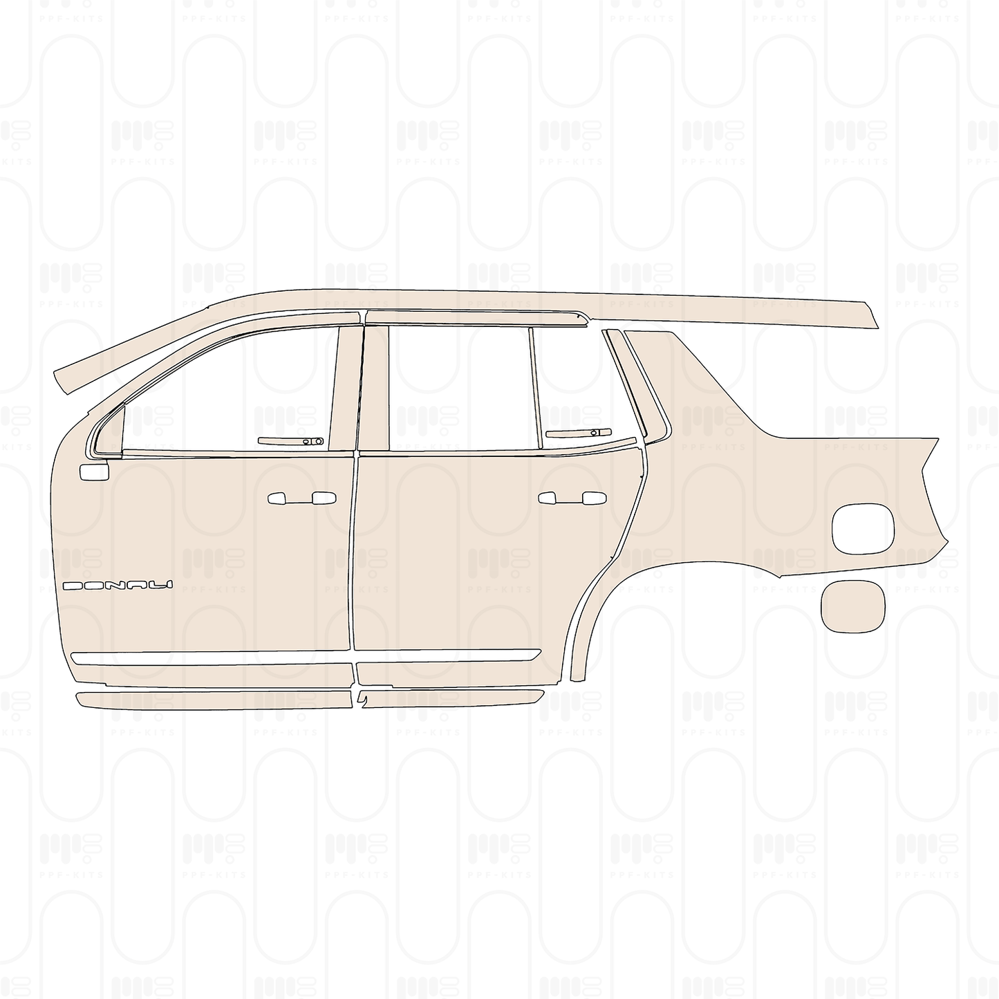 Pre-Cut PPF GMC Yukon Denali 2022