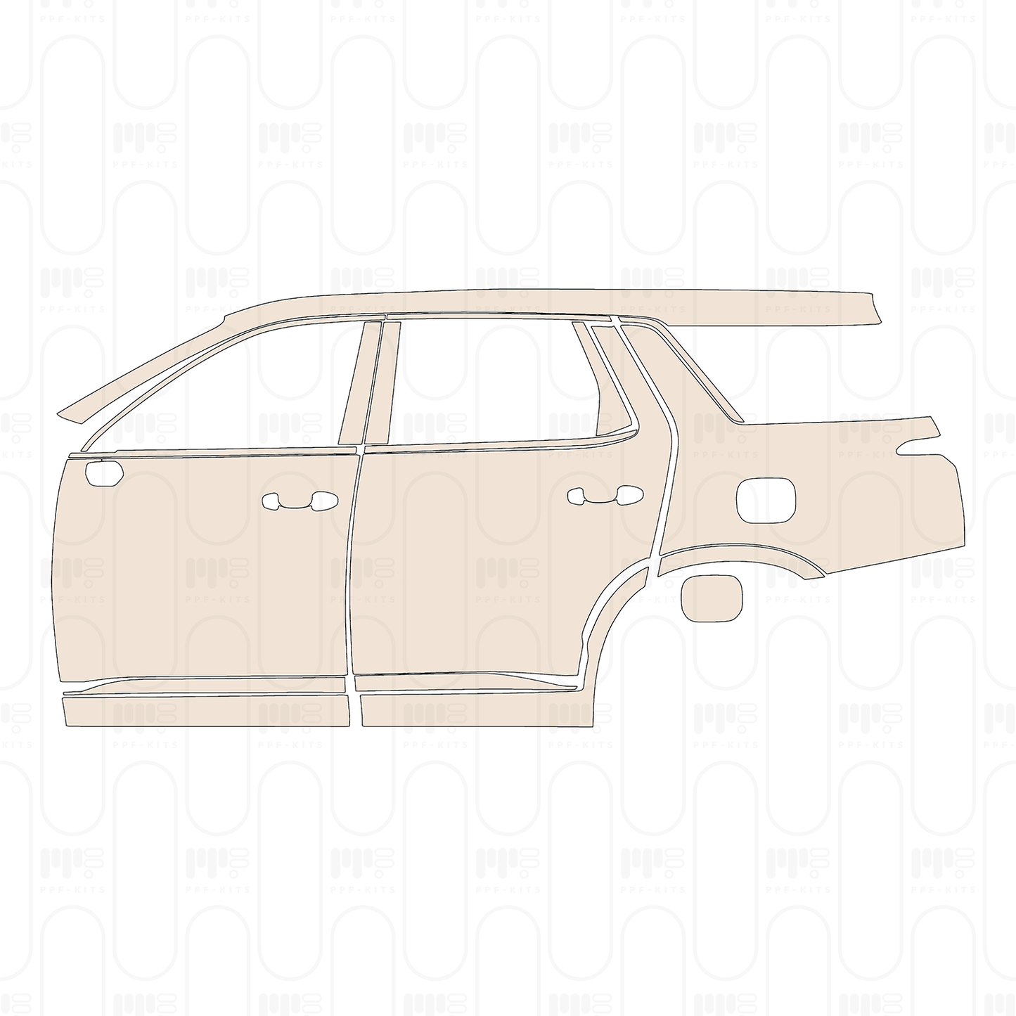 Pre-Cut PPF Hyundai Palisade Calligraphy 2023