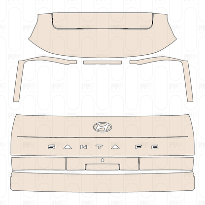 Pre-Cut PPF Hyundai Santa Fe (US) 2025