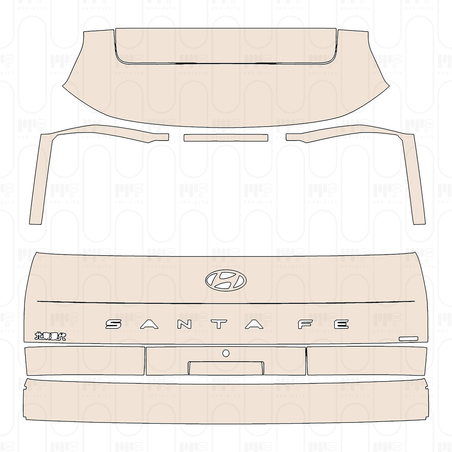 Pre-Cut PPF Hyundai Santa Fe (CN) 2025