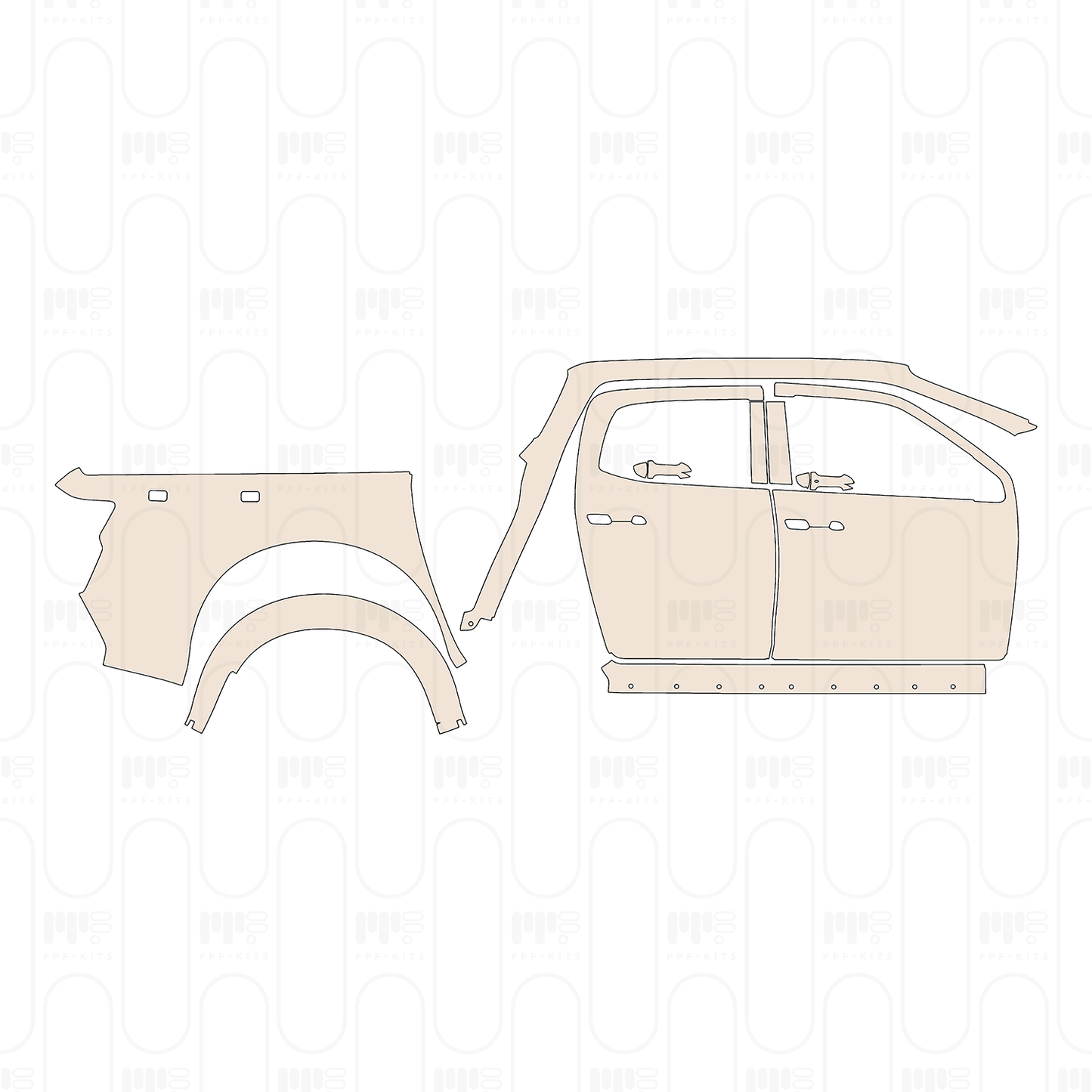 Pre-Cut PPF ISUZU D-MAX V-CROSS 2023