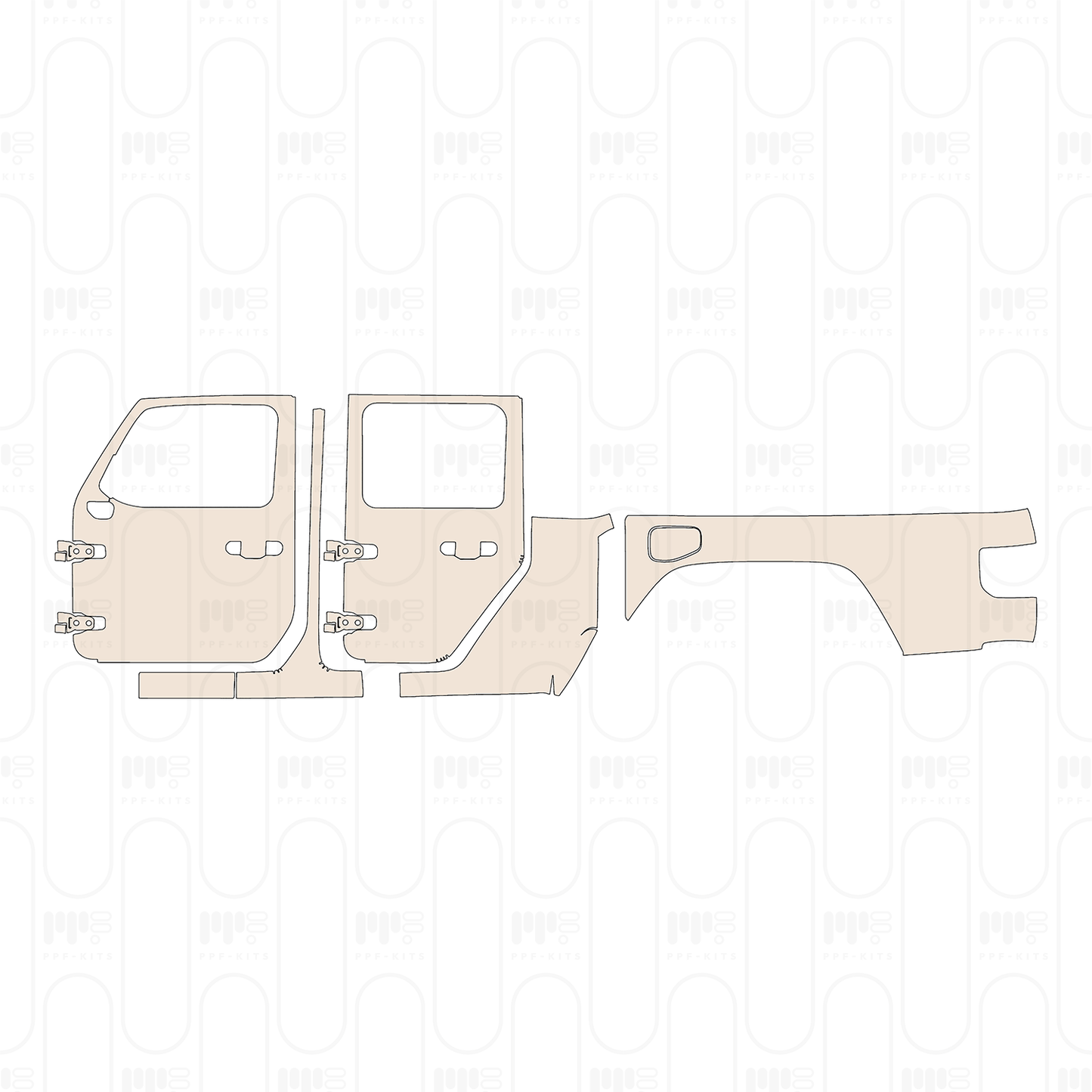 Pre-Cut PPF JEEP Gladiator High Altitude 2022
