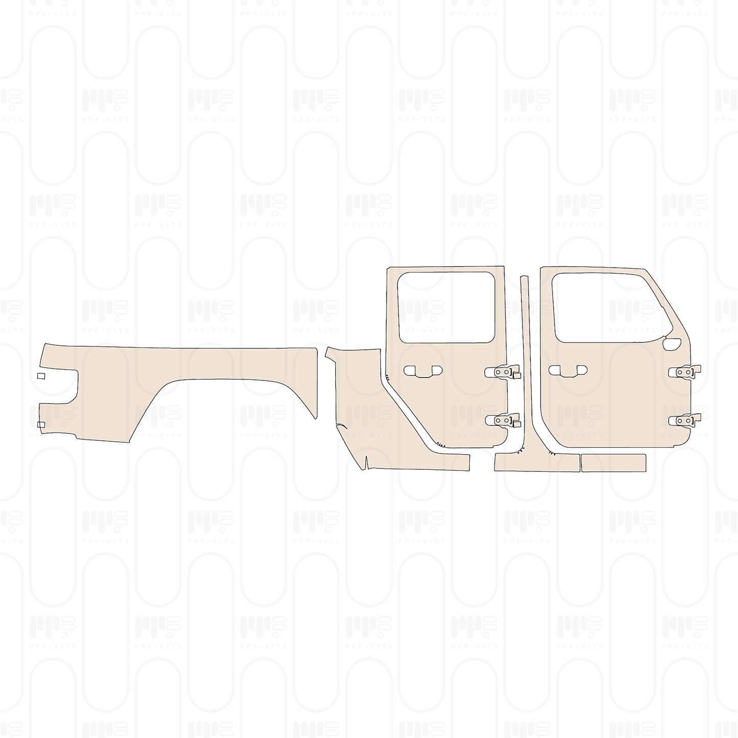 Pre-Cut PPF JEEP Gladiator High Altitude 2022