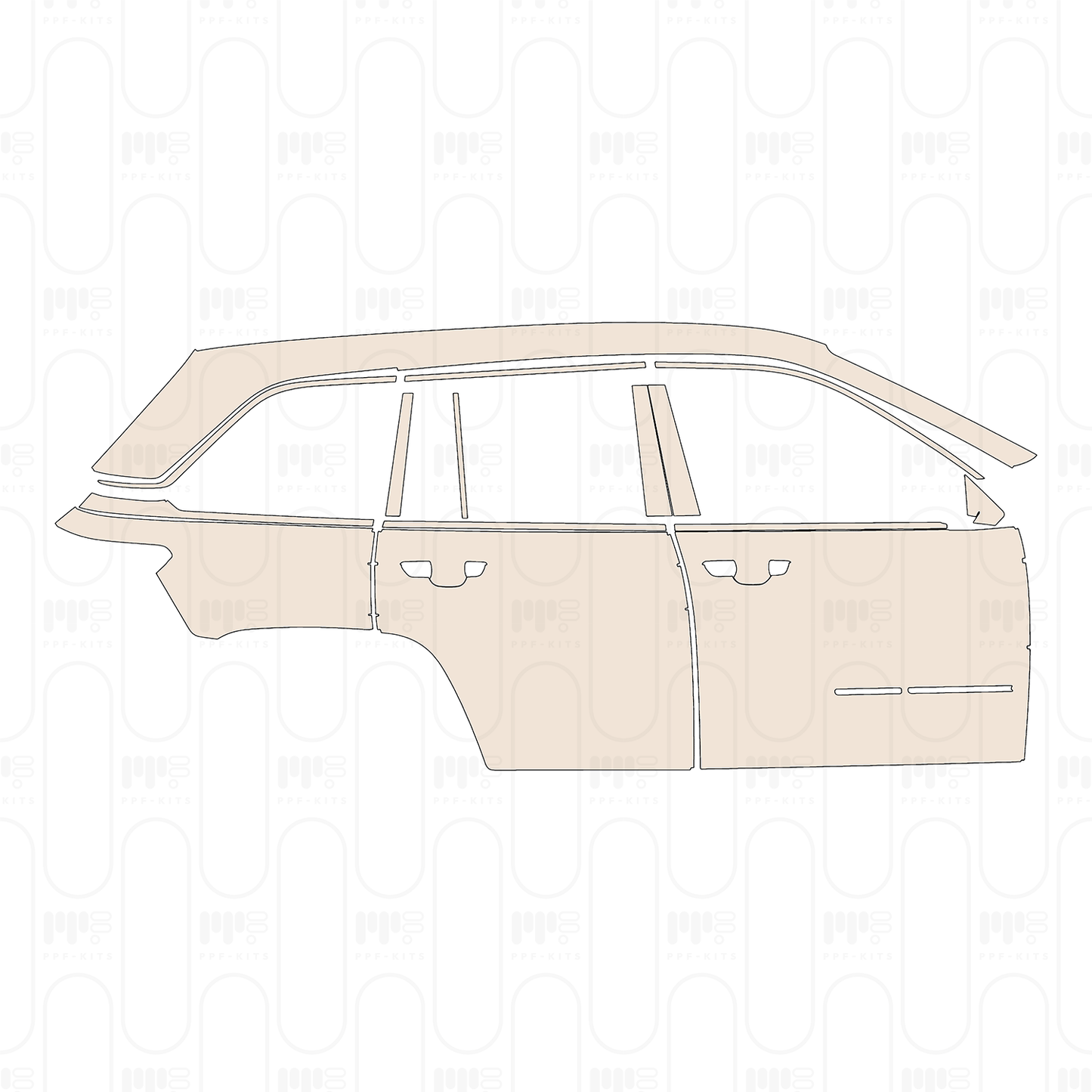 Pre-Cut PPF JEEP Grand Cherokee Grand Cherokee (2-row) Altitude 2022
