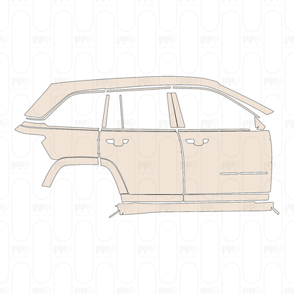 Pre-Cut PPF JEEP Grand Cherokee Grand Cherokee (2-row) Overland 2022