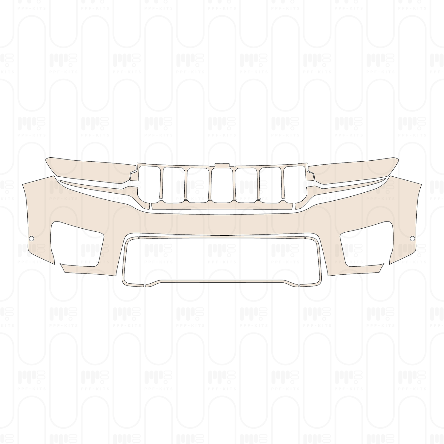 Pre-Cut PPF JEEP Grand Cherokee Grand Cherokee (2-row) Trailhawk 2022