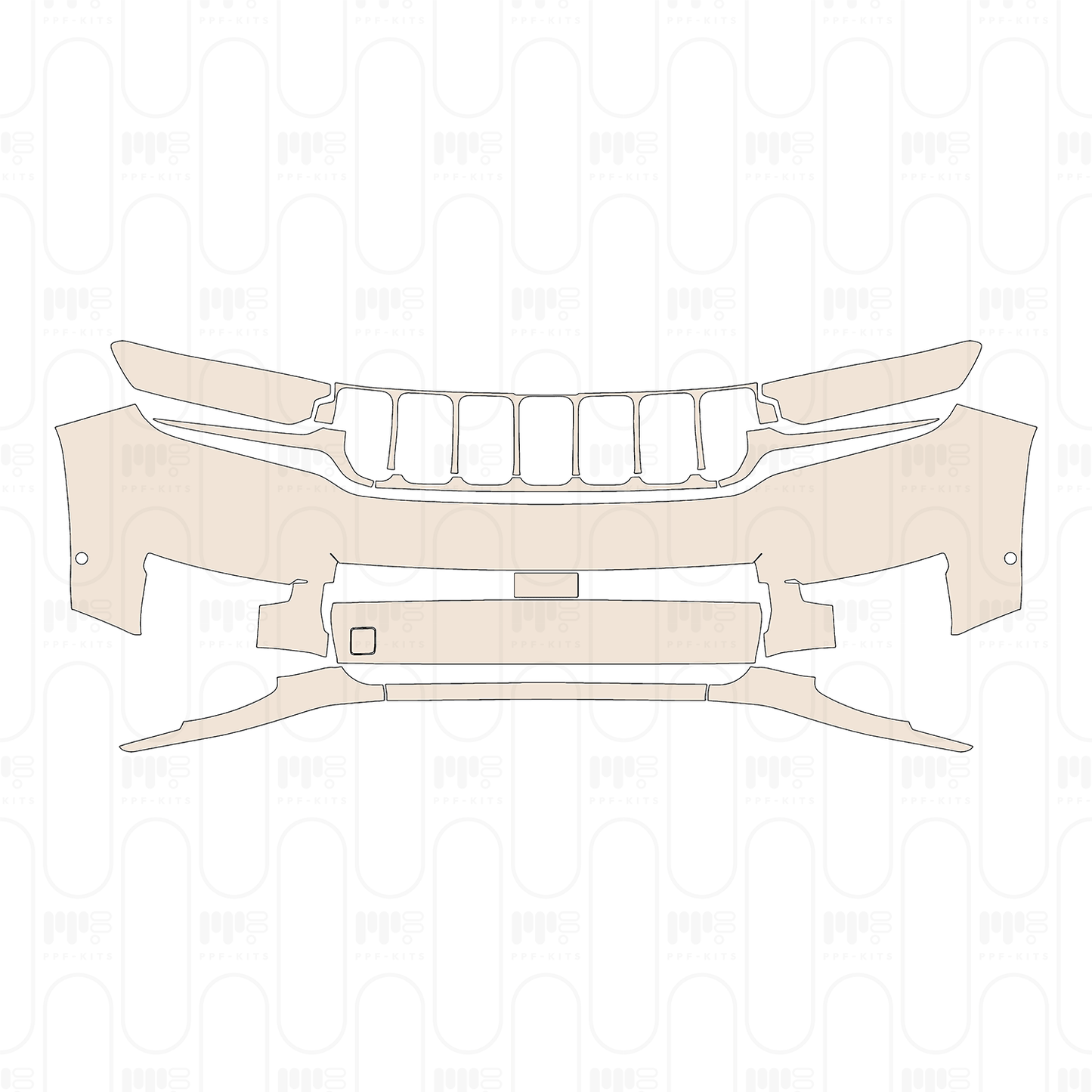 Pre-Cut PPF JEEP Grand Cherokee Grand Cherokee L (3-row) Altitude 2022