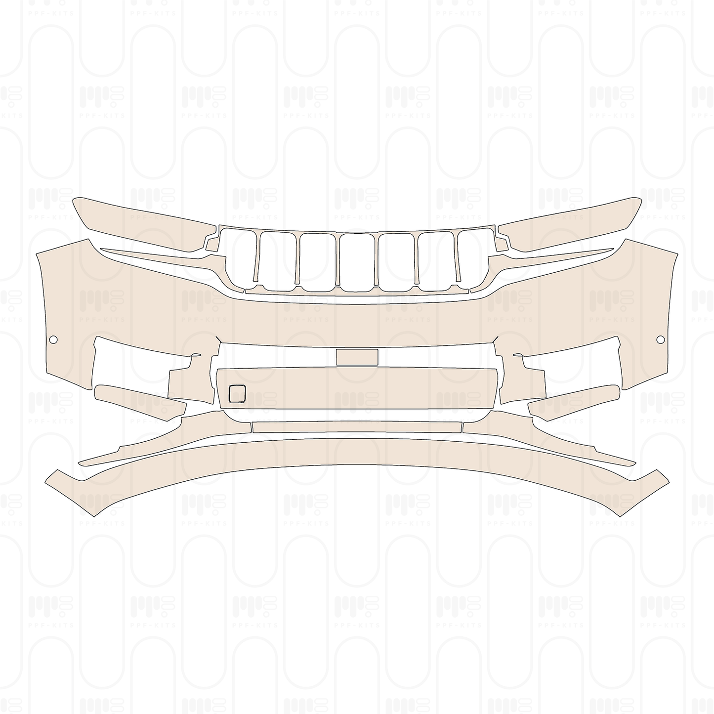 Pre-Cut PPF JEEP Grand Cherokee Grand Cherokee L (3-row) Summit Reserve 2022