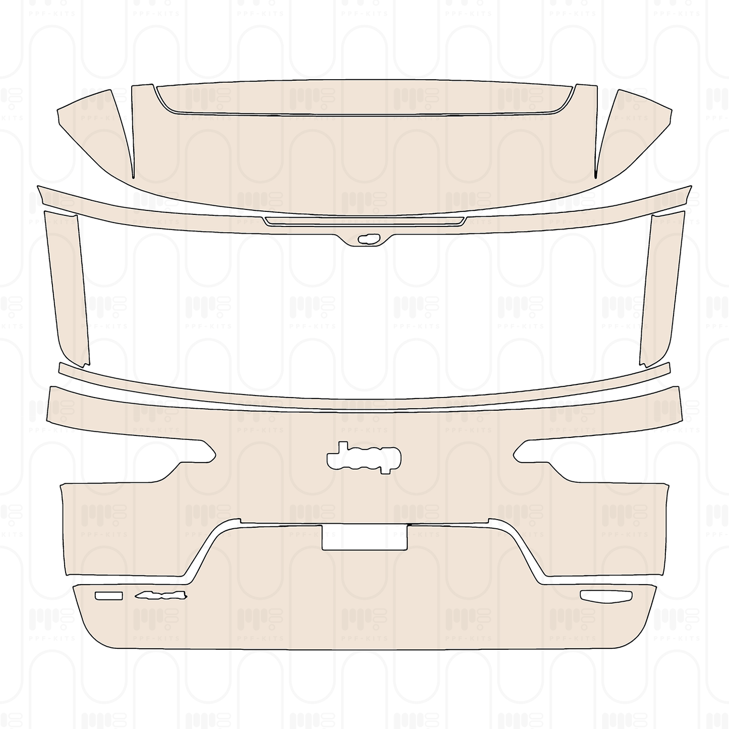 Pre-Cut PPF JEEP Grand Cherokee Grand Cherokee L (3-row) Summit Reserve 2022