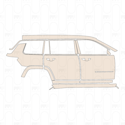 Pre-Cut PPF JEEP Grand Cherokee Grand Cherokee L (3-row) Overland 2022
