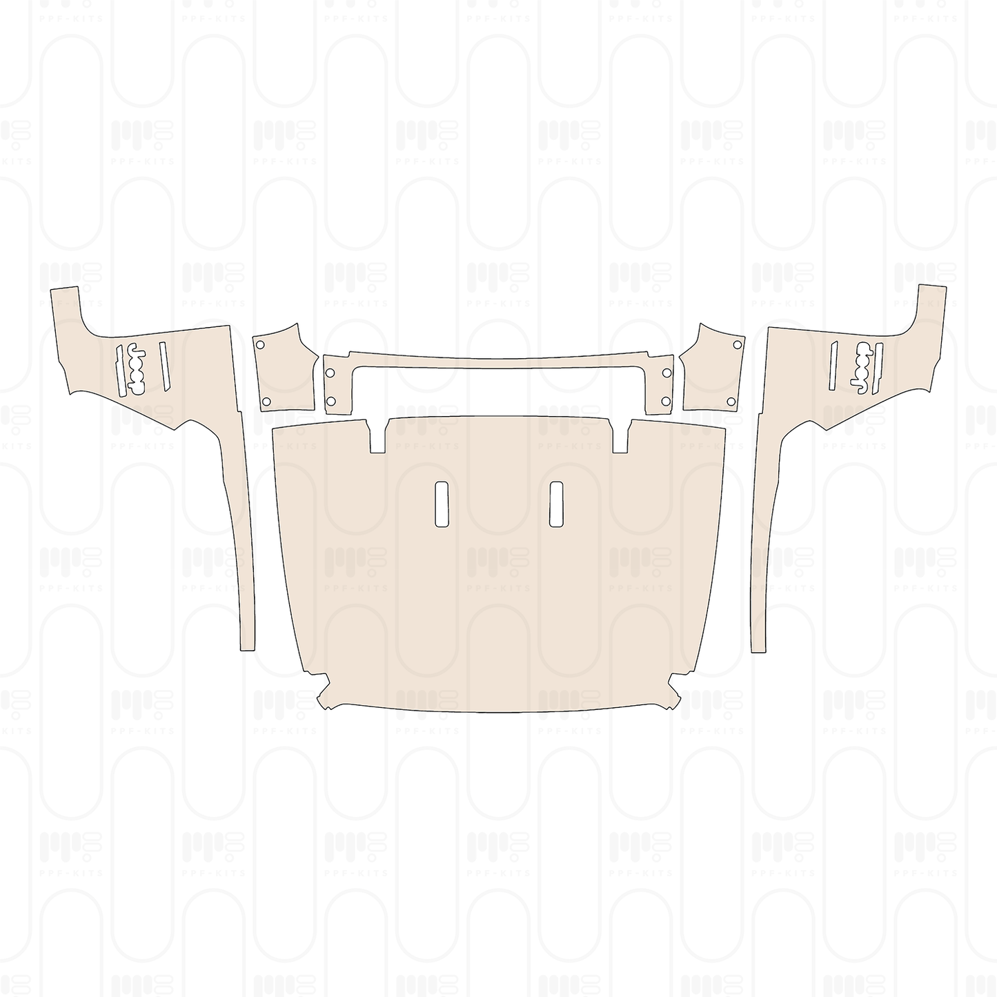 Pre-Cut PPF JEEP Wrangler 4 Door Sahara 2022