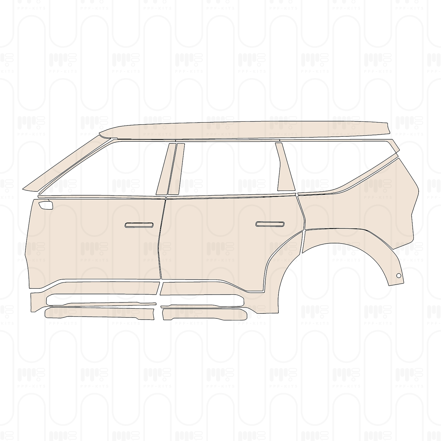 Pre-Cut PPF KIA EV9 GT-Line 2024