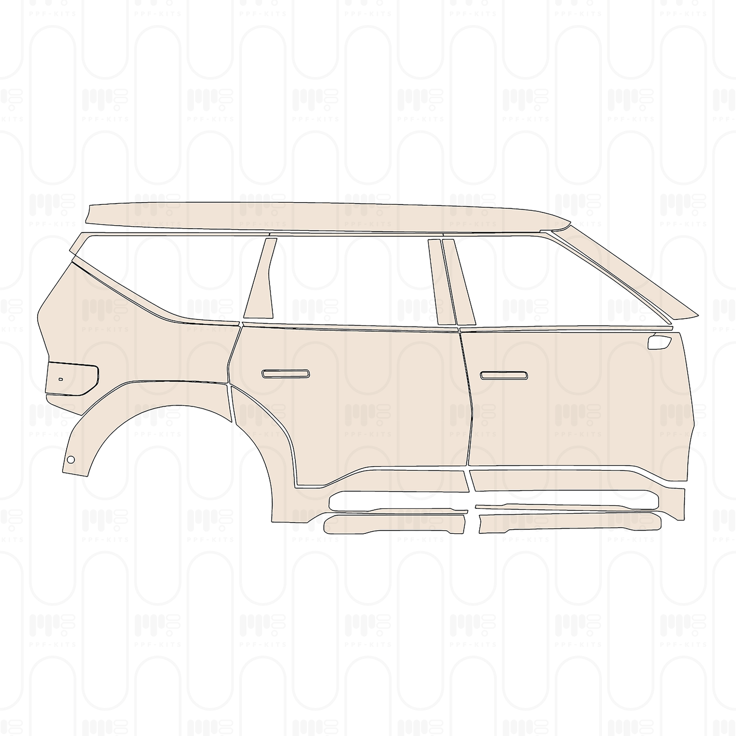 Pre-Cut PPF KIA EV9 GT-Line 2024