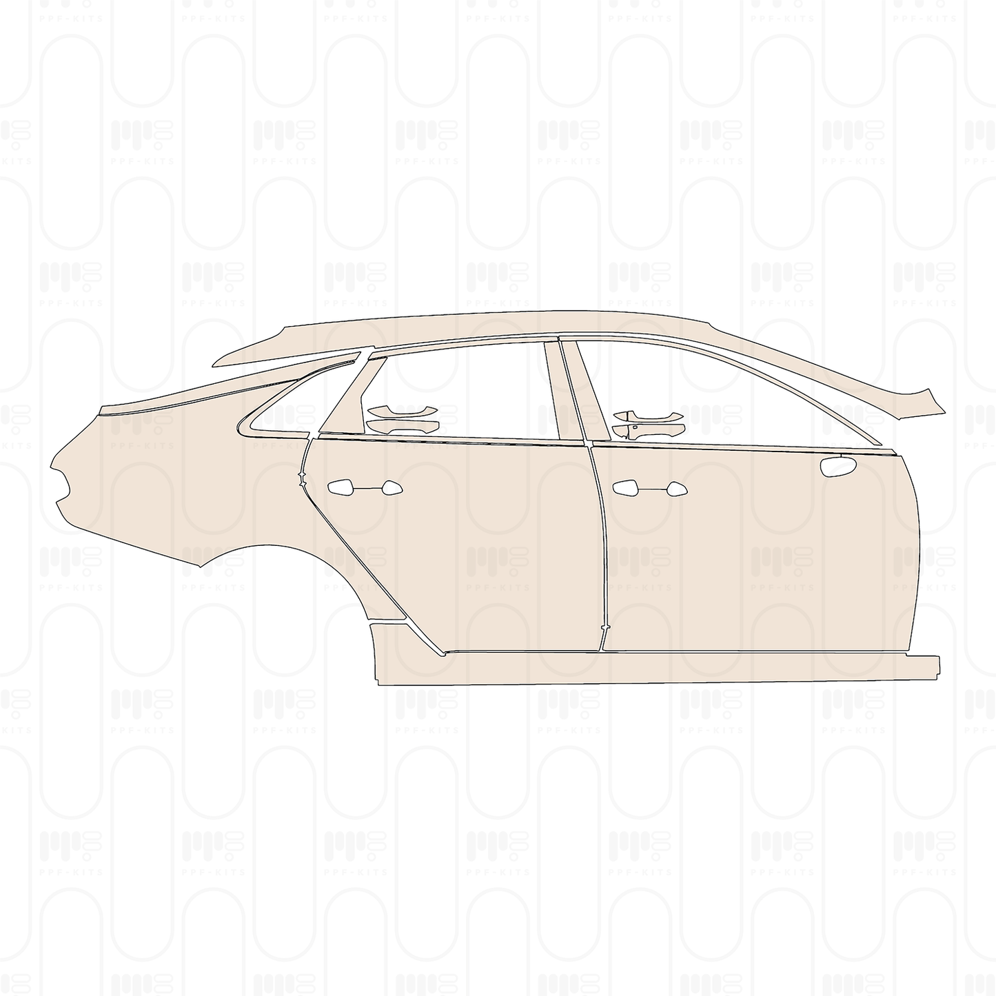 Pre-Cut PPF KIA K5 (US) EX 2022