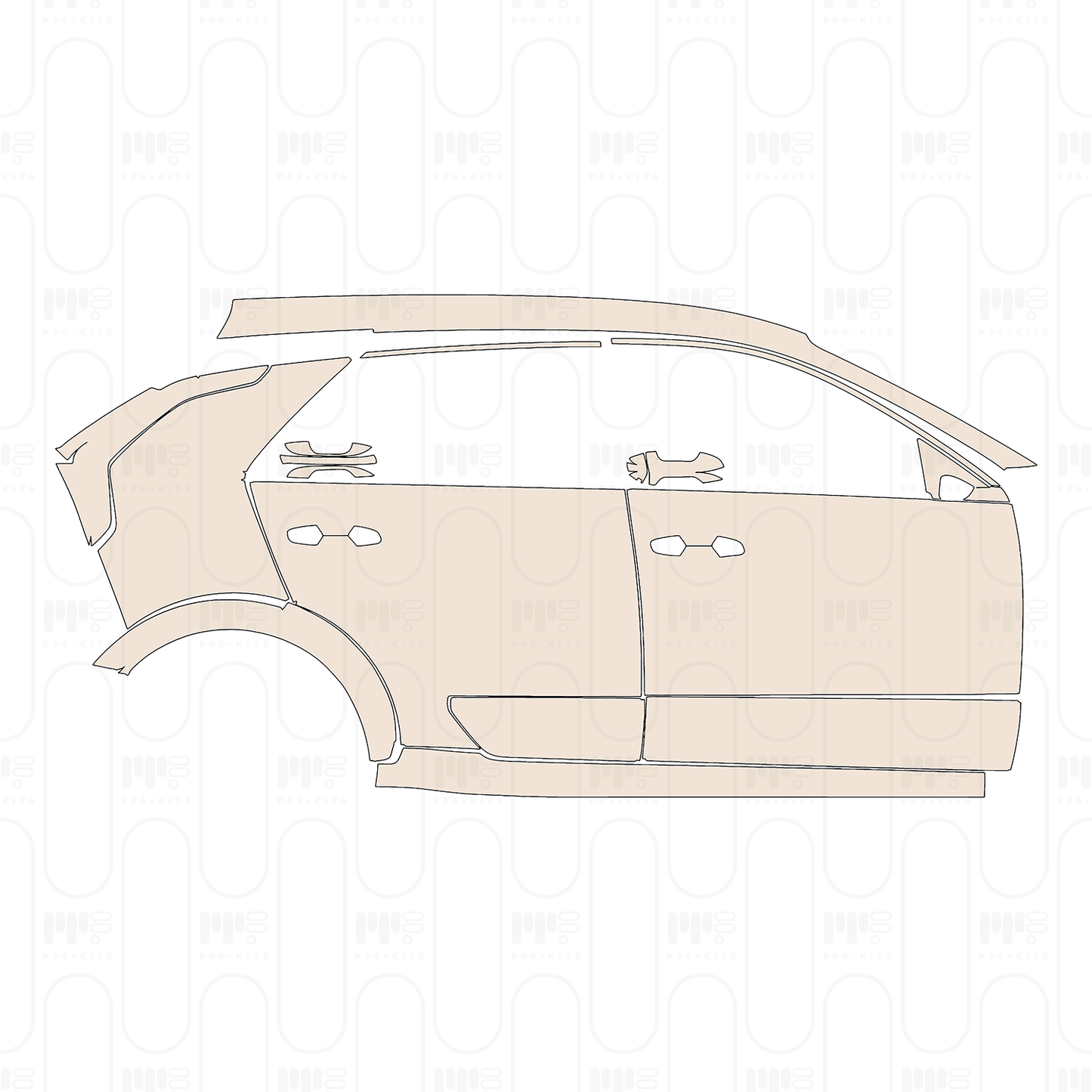 Pre-Cut PPF KIA Niro EV (US) Wave 2023