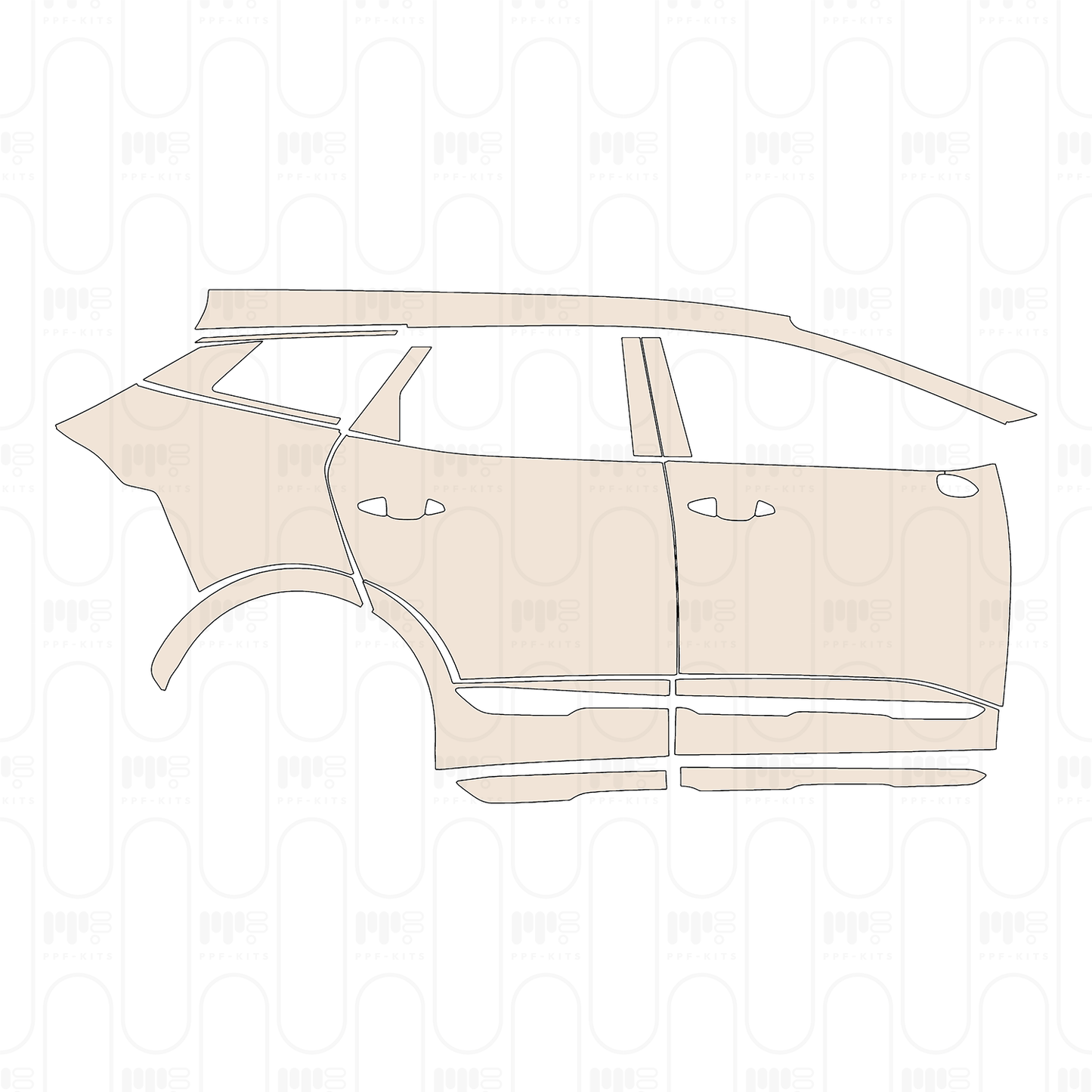 Pre-Cut PPF KIA Sportage (US) X-Pro Prestige 2023