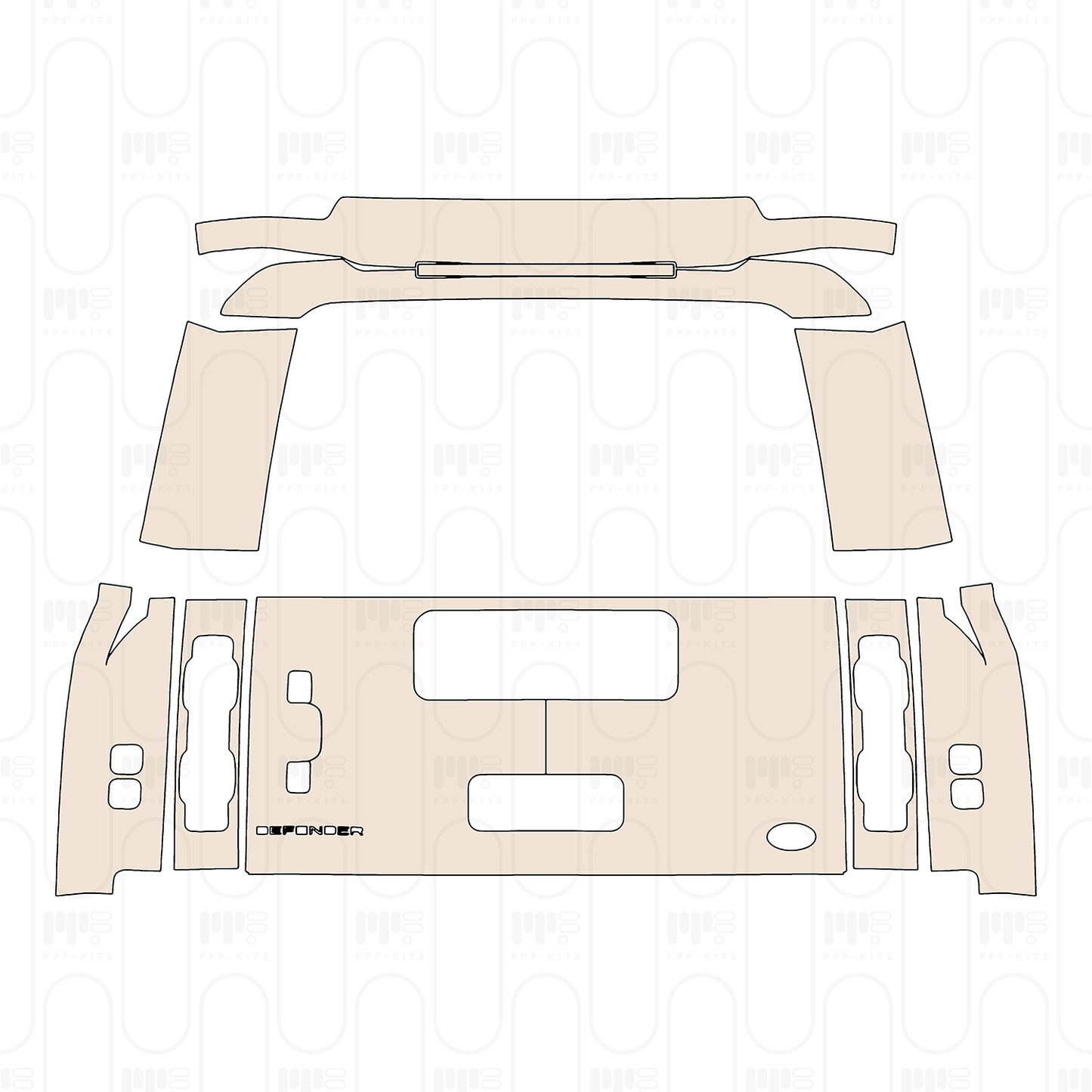 Pre-Cut PPF Land Rover Defender 110 V8 2022