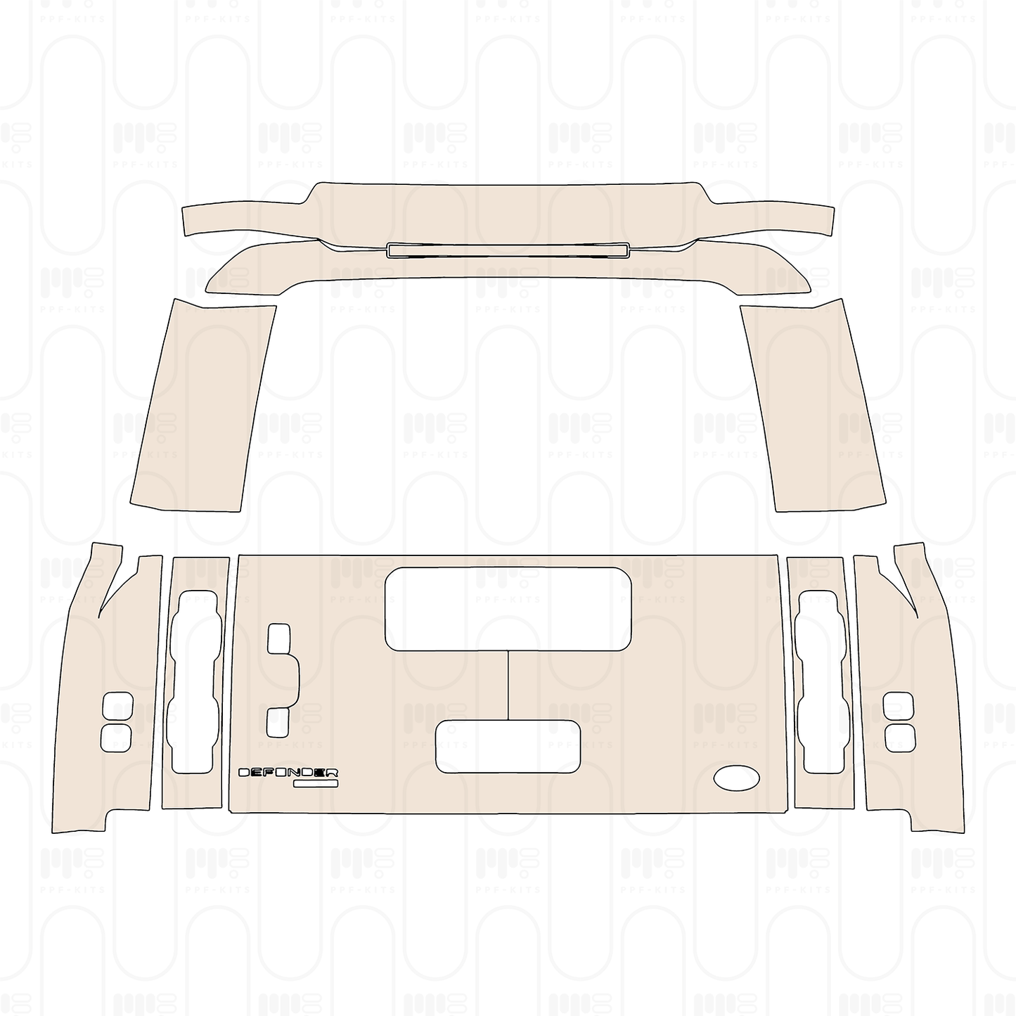 Pre-Cut PPF Land Rover Defender 110 X 2022